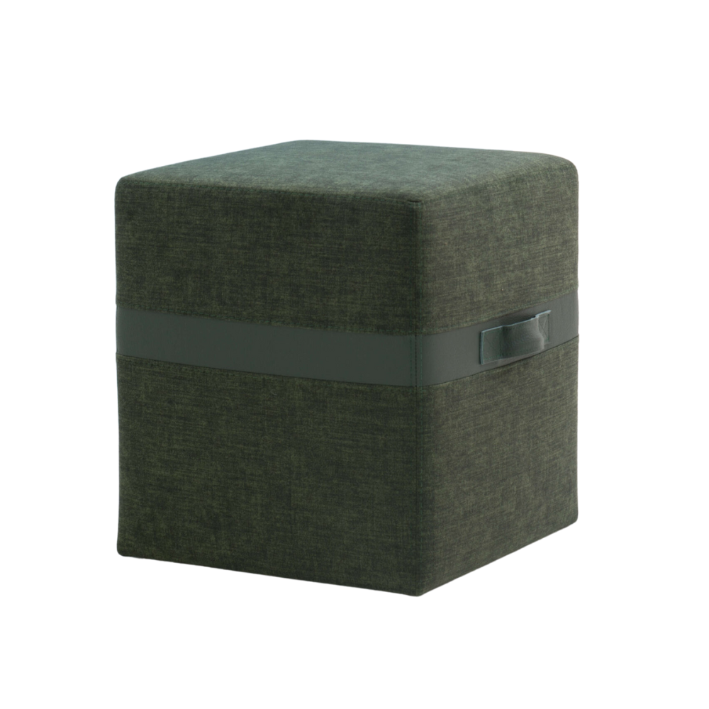 They & Me hocker Bronx vierkant groen 50 x 50 cm