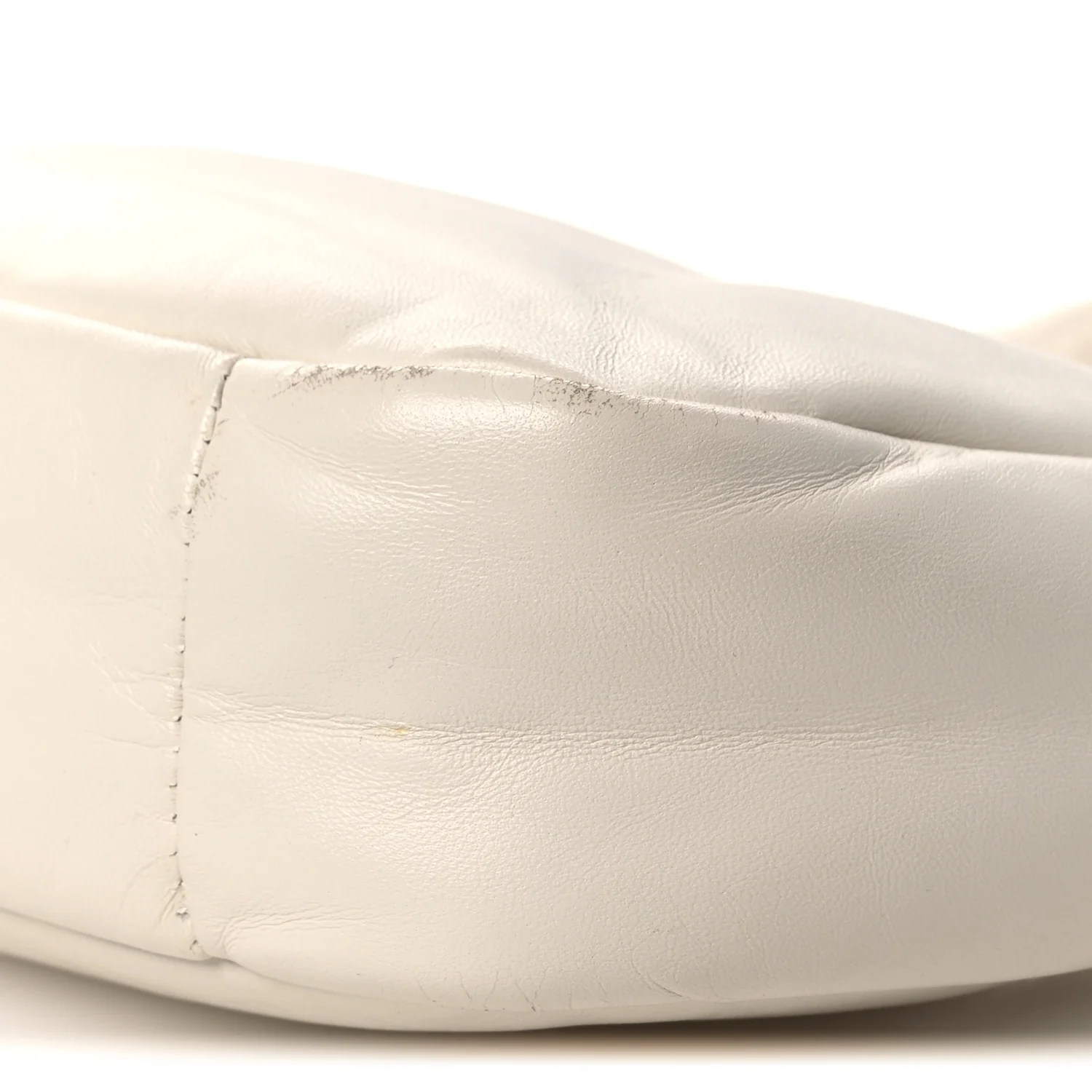 Nappa Soft Padded Mini Bag White - Top Club