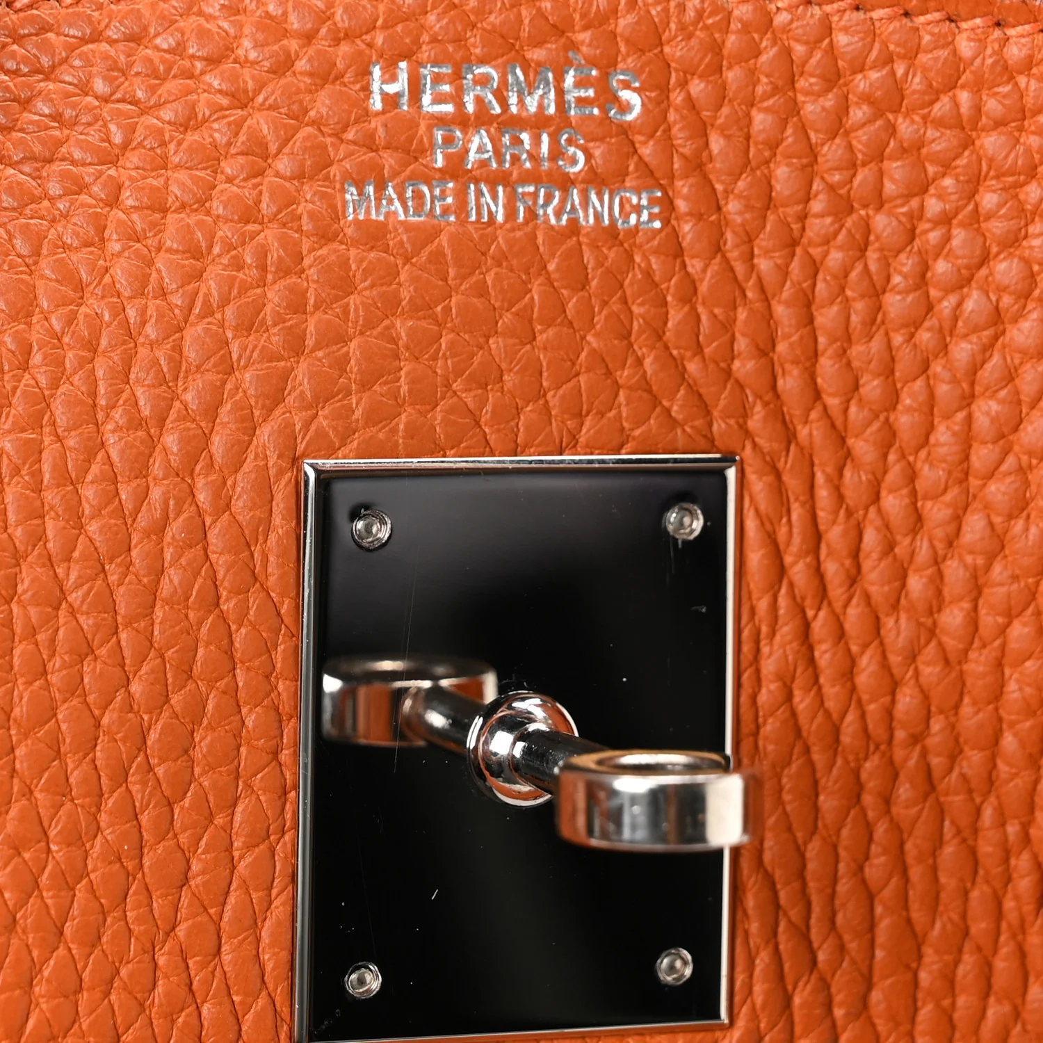 Taurillon Clemence Birkin 35 Orange - Top Club