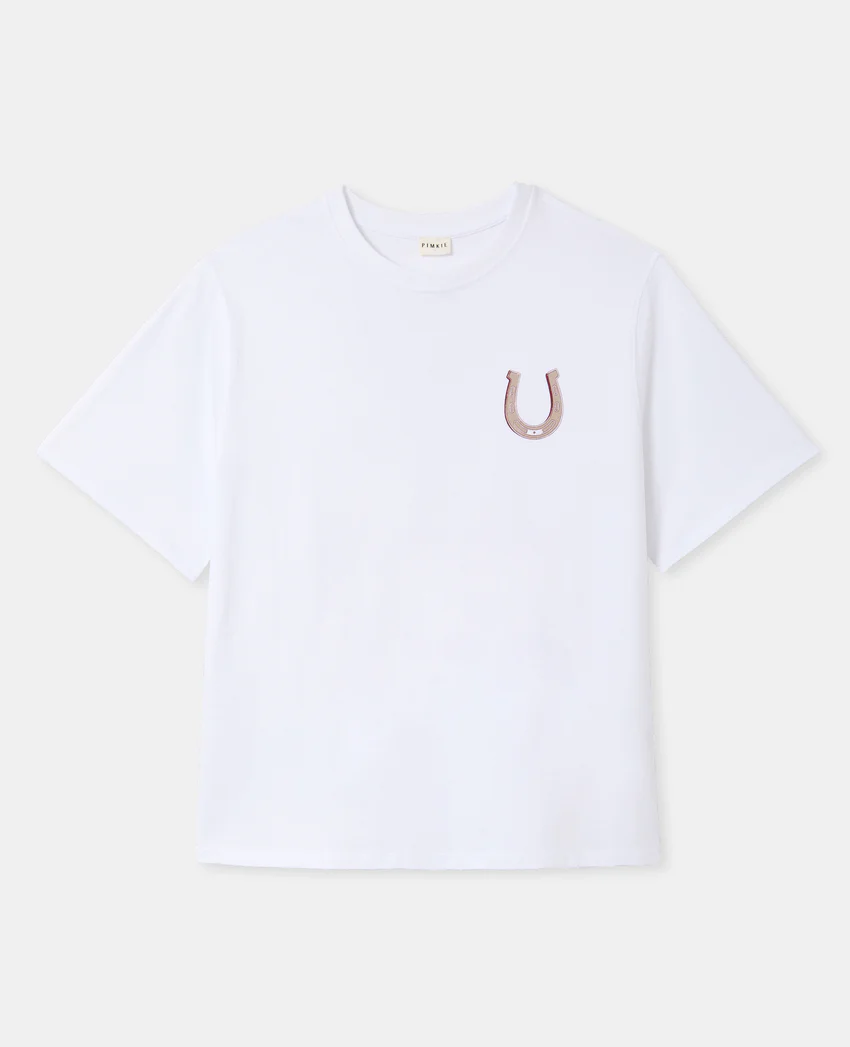 Pimkie T-shirt oversize avec print poitrine et dos