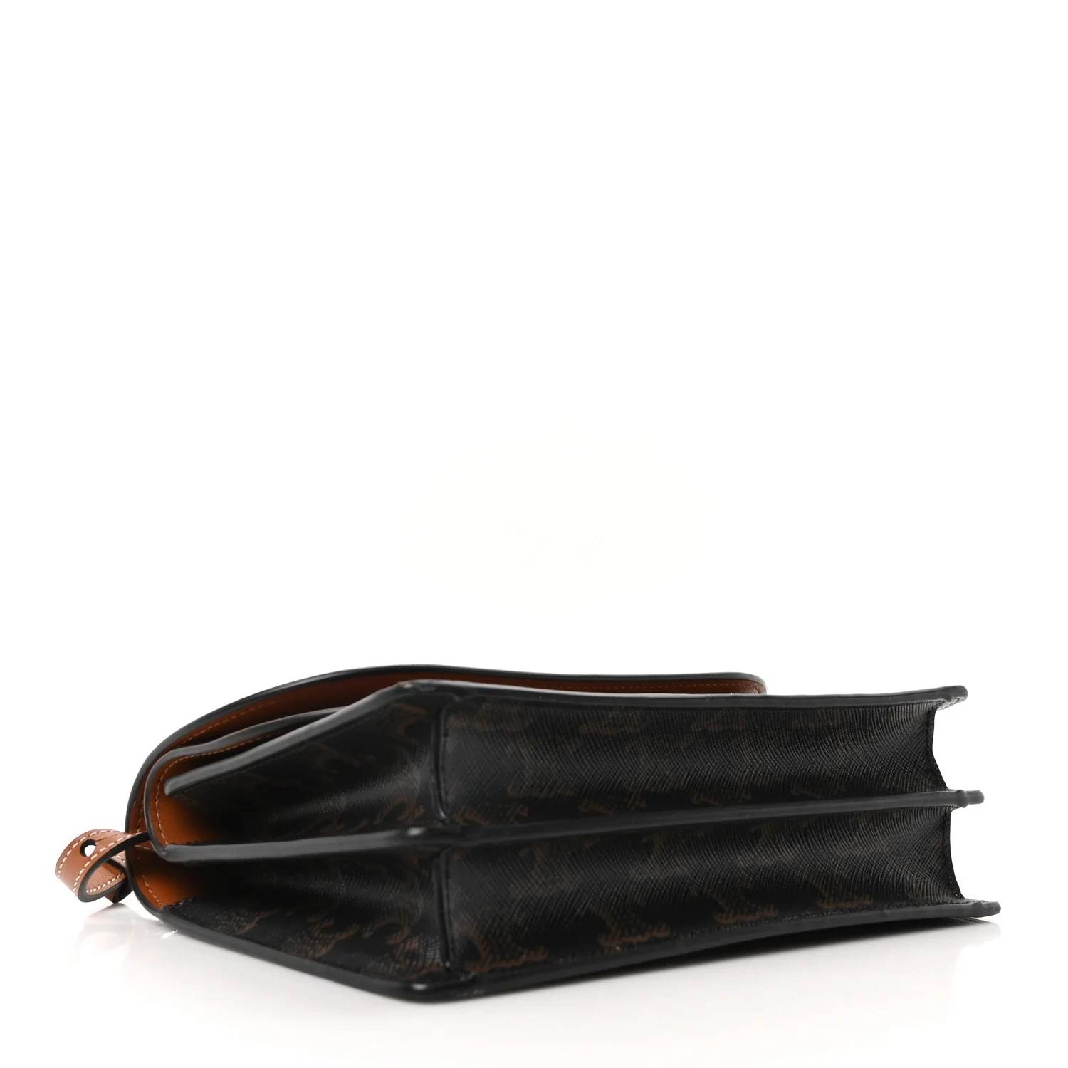 Triomphe Canvas Lambskin Wallet On Strap Tan - Top Club