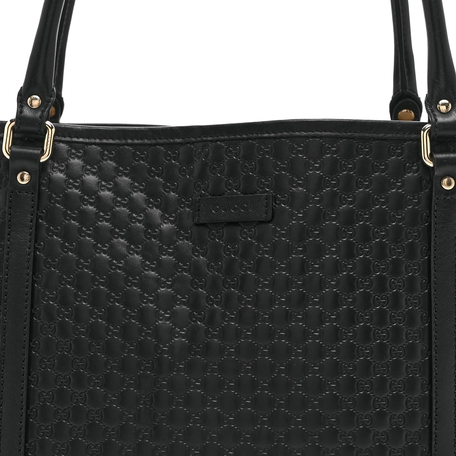 Microguccissima Medium Joy Tote Black - Top Club