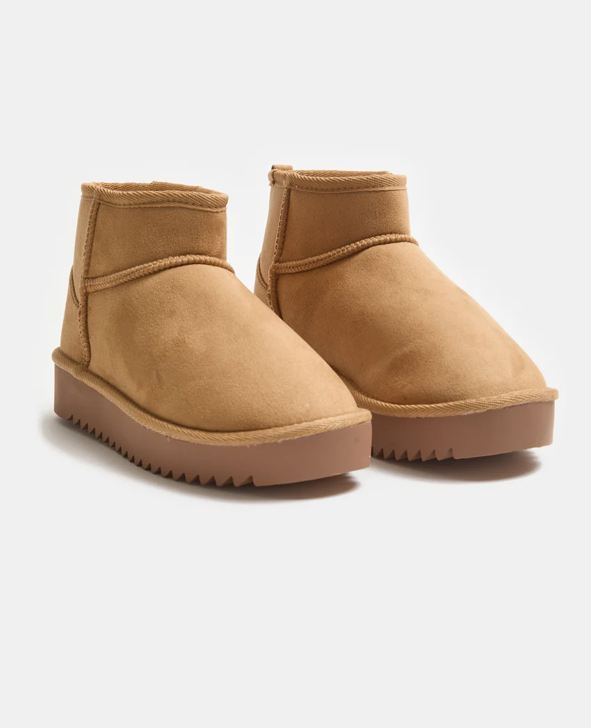 Pimkie Bottes courtes fourrées en suédine