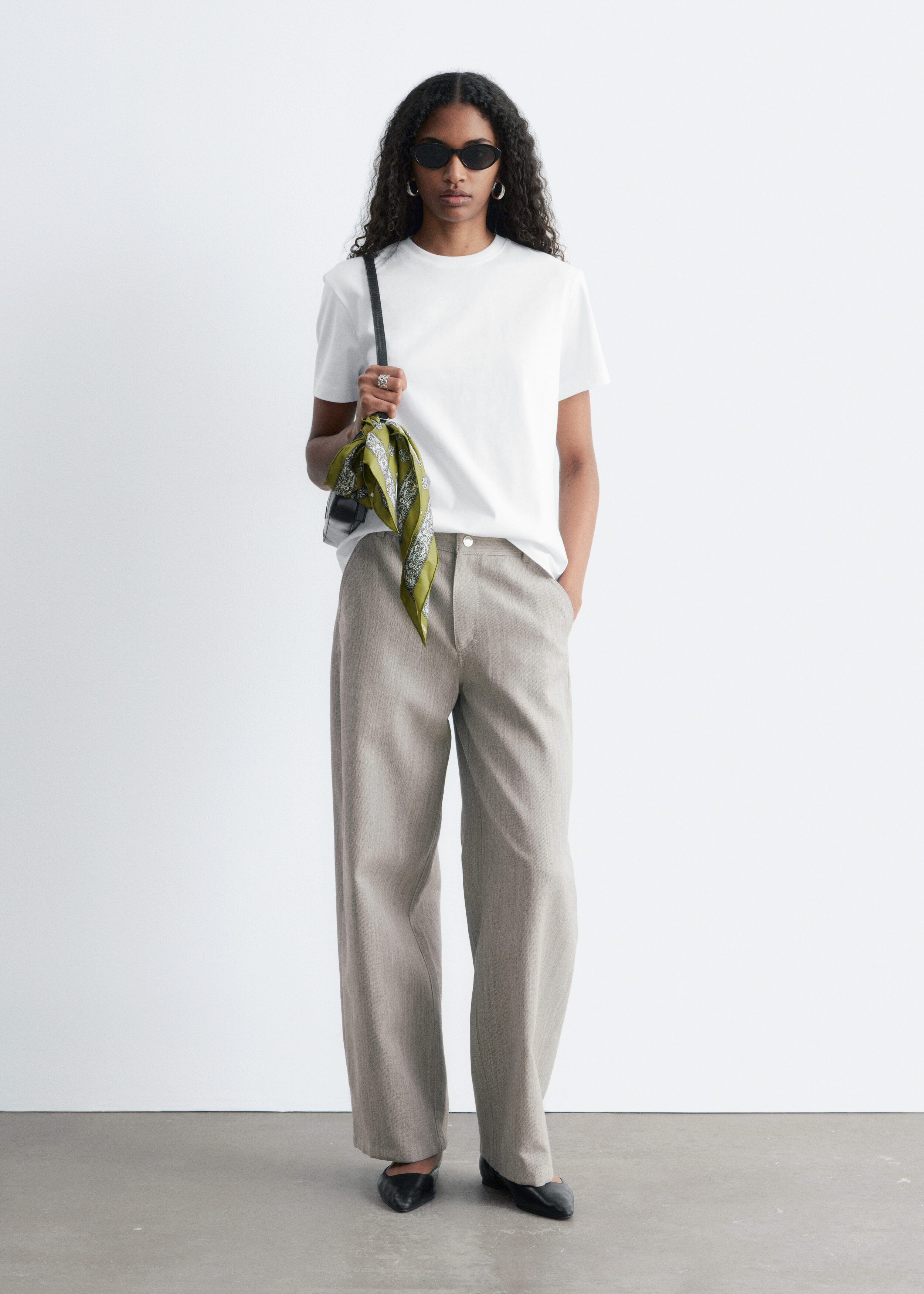 & Other Stories COTTON CREW-NECK T-SHIRT