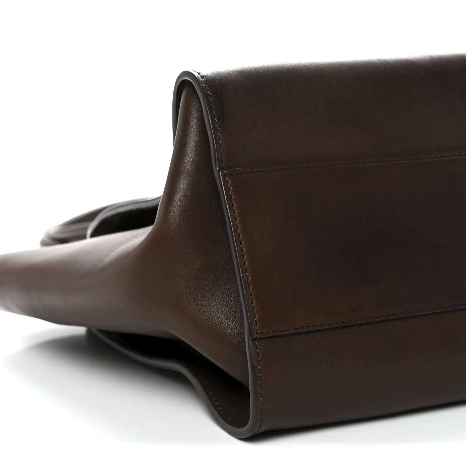 Polished Saddle Calfskin Marlo 14 Dark Brown - Top Club