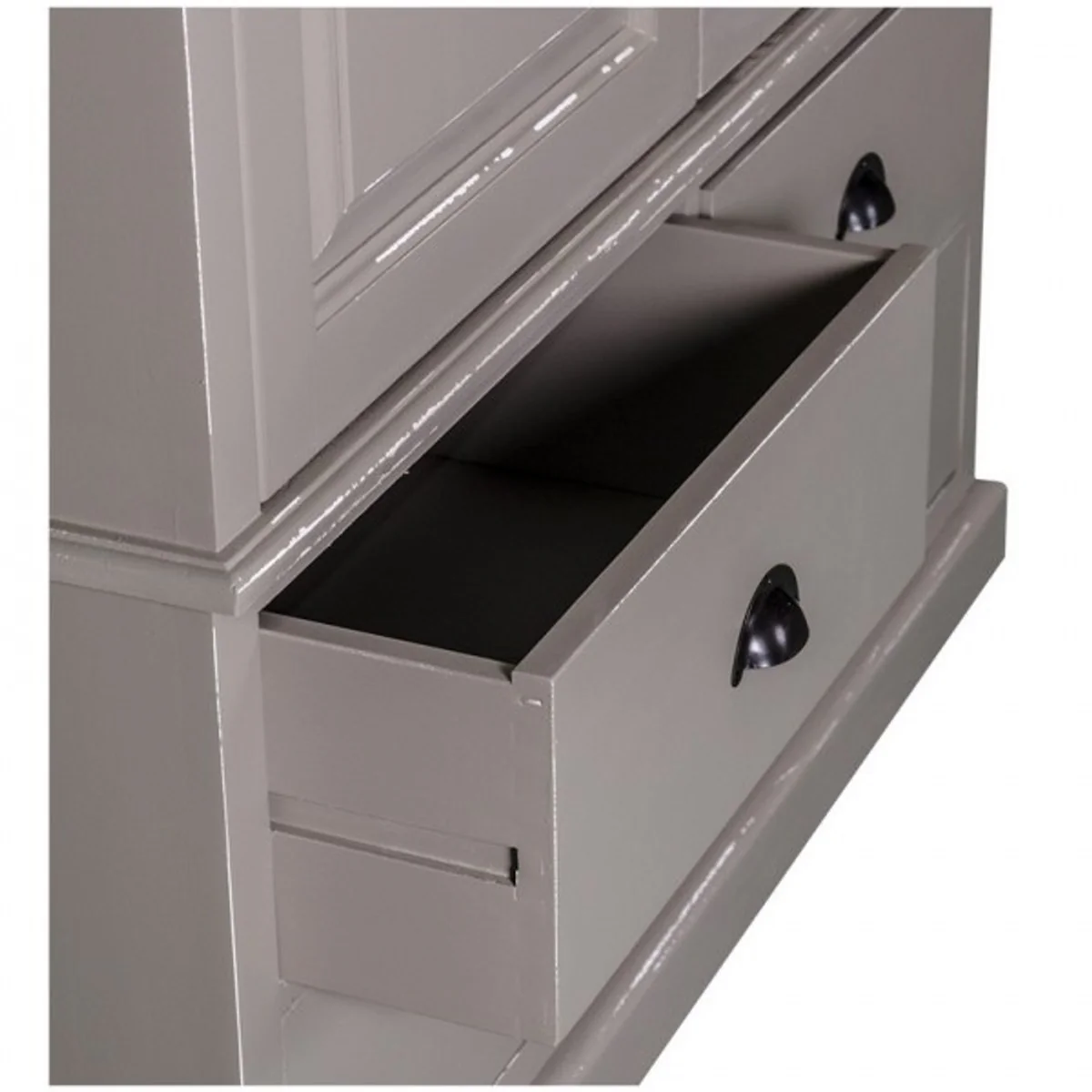 Country house style wardrobe - clothes cupboard Shabby H 197 cm W 120 cm D 59 cm