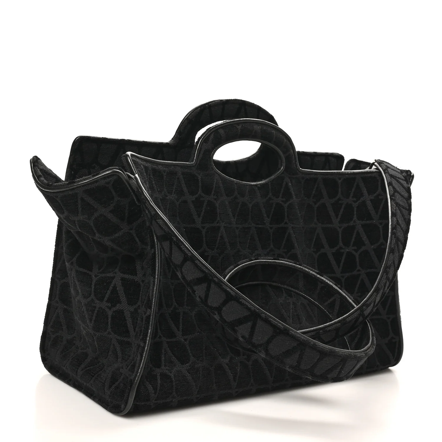 Toile Iconographe Goatskin Le Troisieme Shopping Bag Black - Top Club