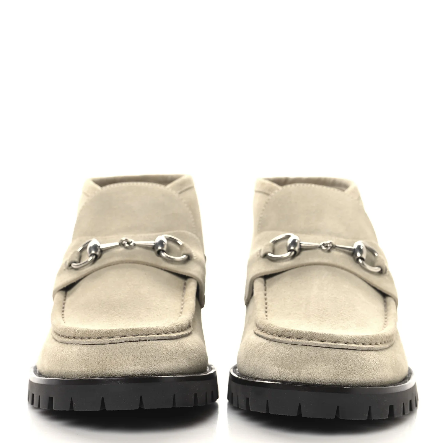 Suede Mens Horsebit Ankle Boots 8.5 Beige - Top Club