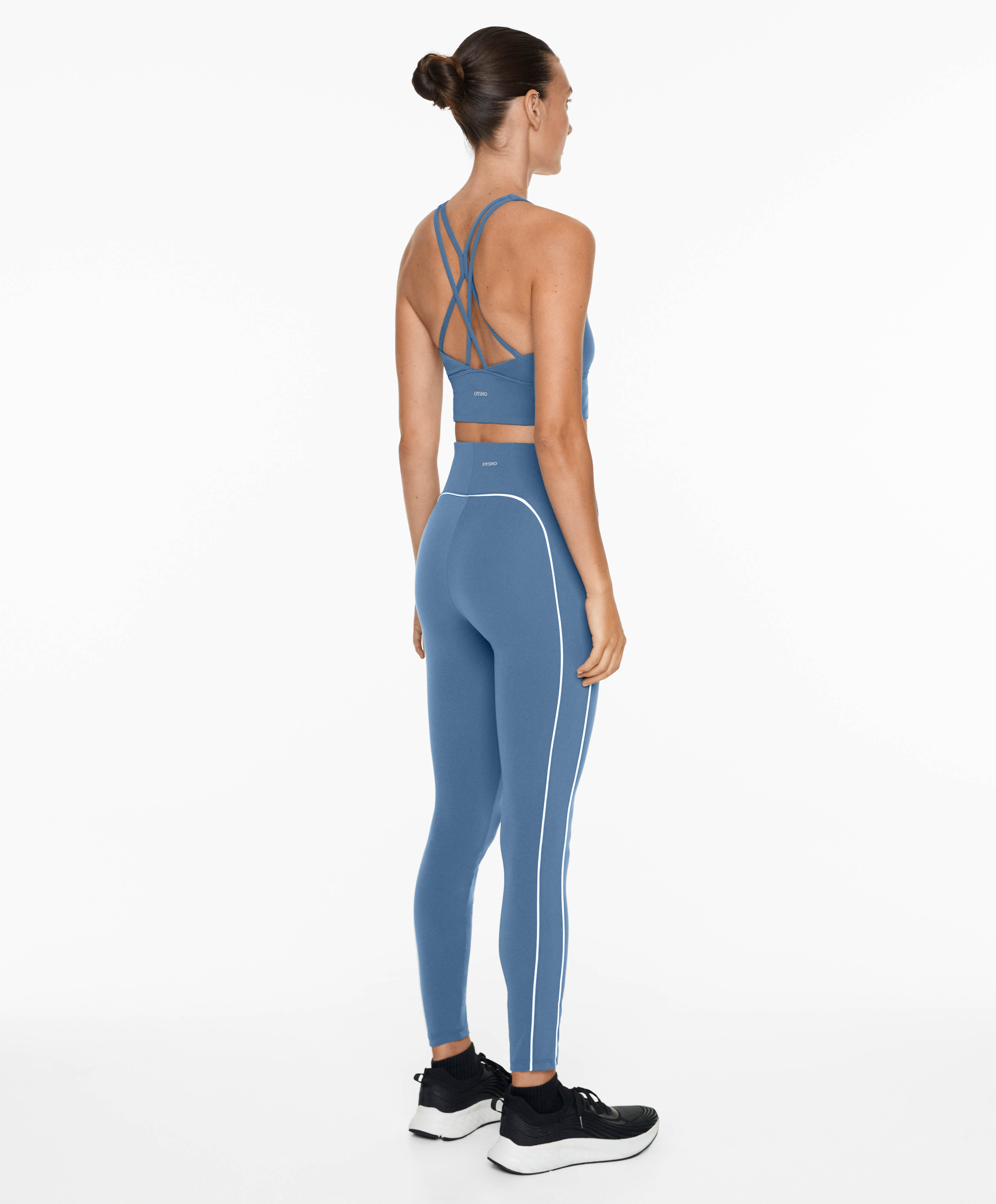 OYSHO Piping Comfortlux high-rise 65cm ankle-length leggings