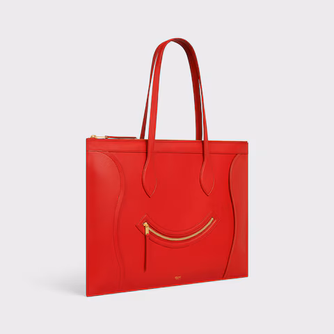 FLAT CABAS NEW LUGGAGE IN GLOSSY CALFSKIN - Top Club