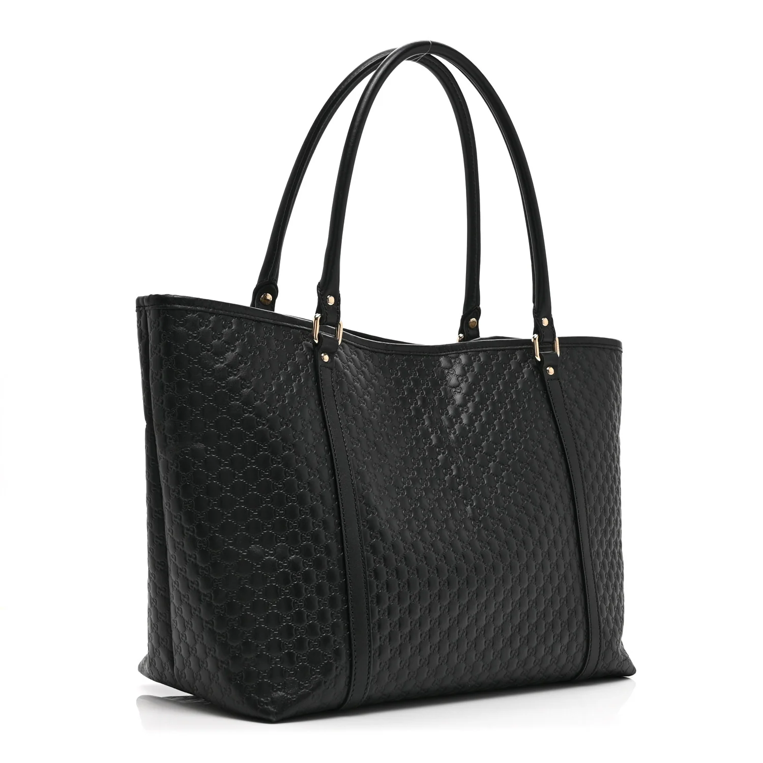 Microguccissima Medium Joy Tote Black - Top Club