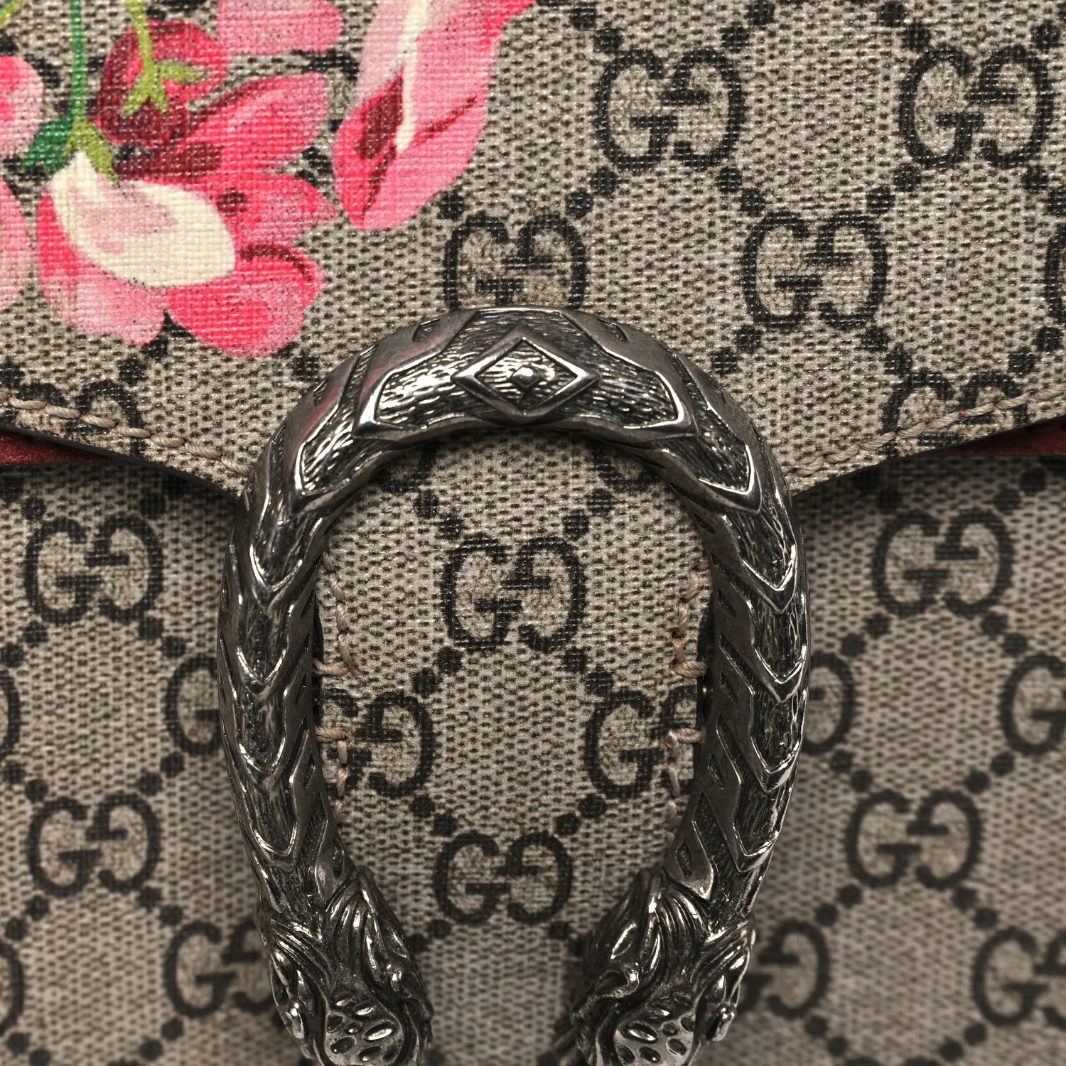 GG Supreme Monogram Blooms Dionysus Belt Bag Beige Multicolor Dry Rose - Top Club