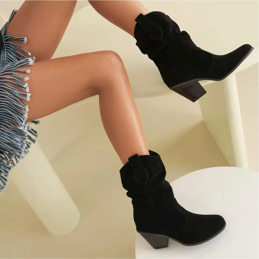 Alison Hart�?Ruched Western Boots