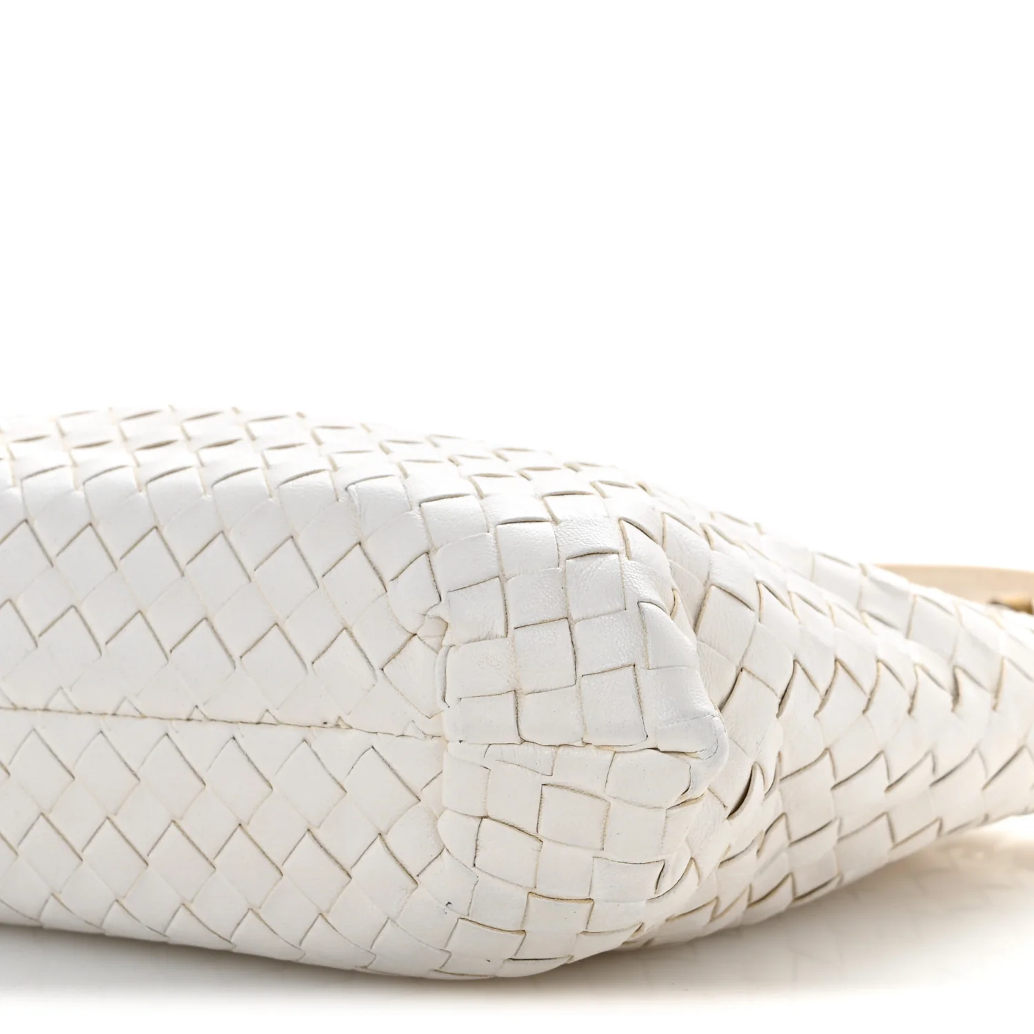Nappa Intrecciato Small Capri Tote White - Top Club