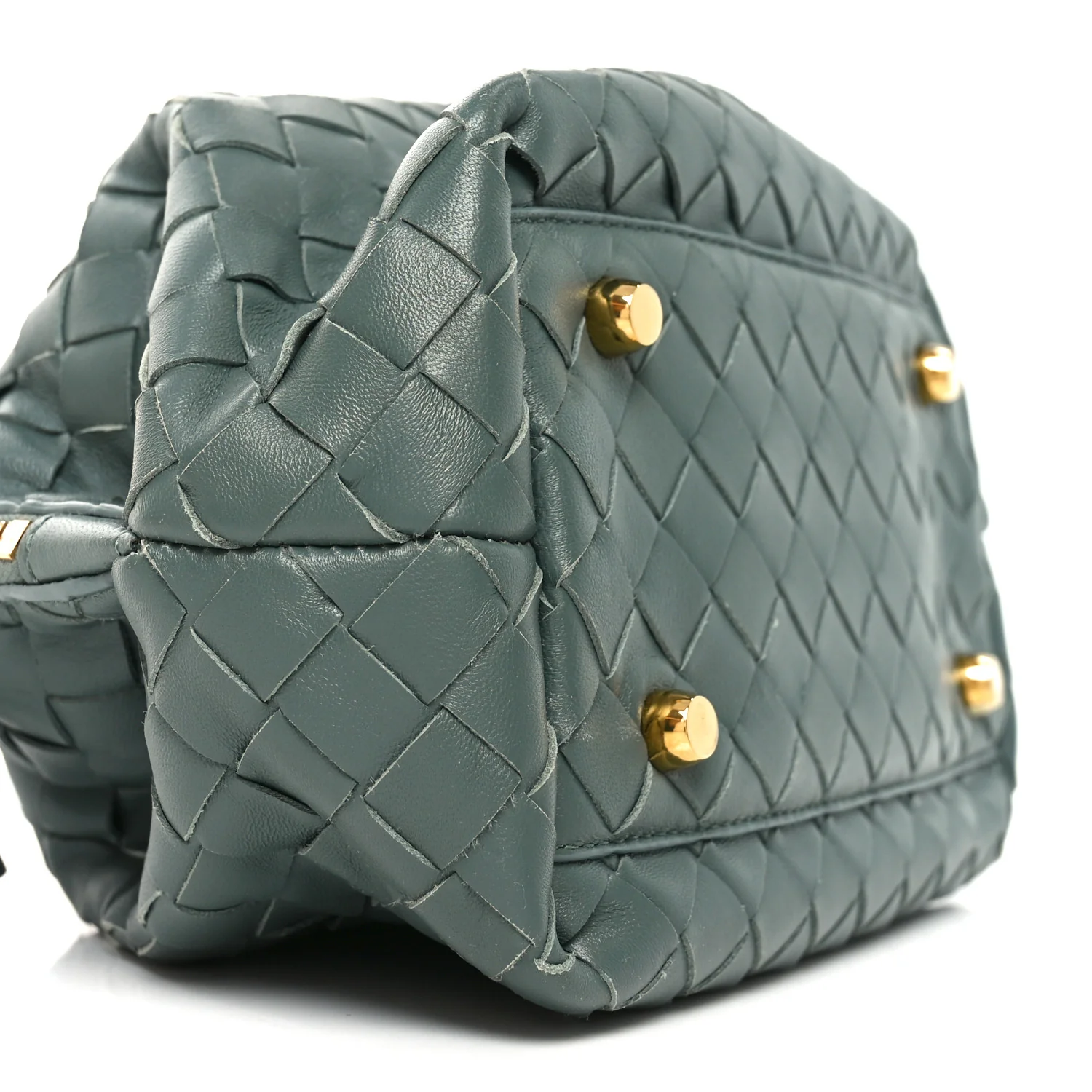 Nappa Intrecciato Bauletto Slate - Top Club