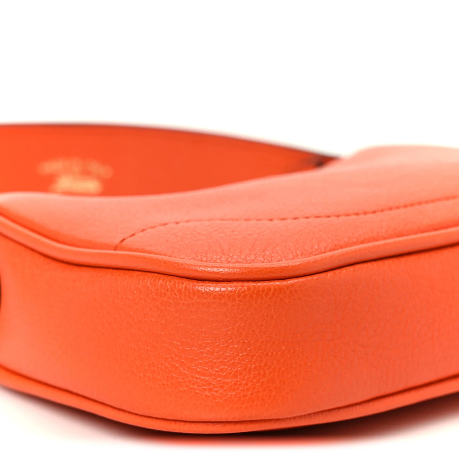 Goatskin Mini Aphrodite Shoulder Bag Orange - Top Club