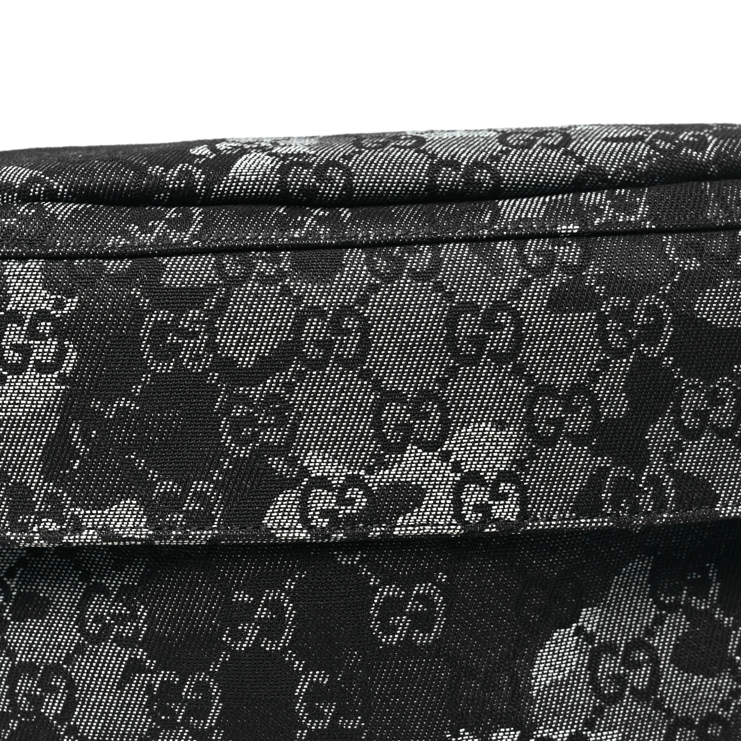 Denim Monogram Web Belt Bag Blue Multicolor - Top Club
