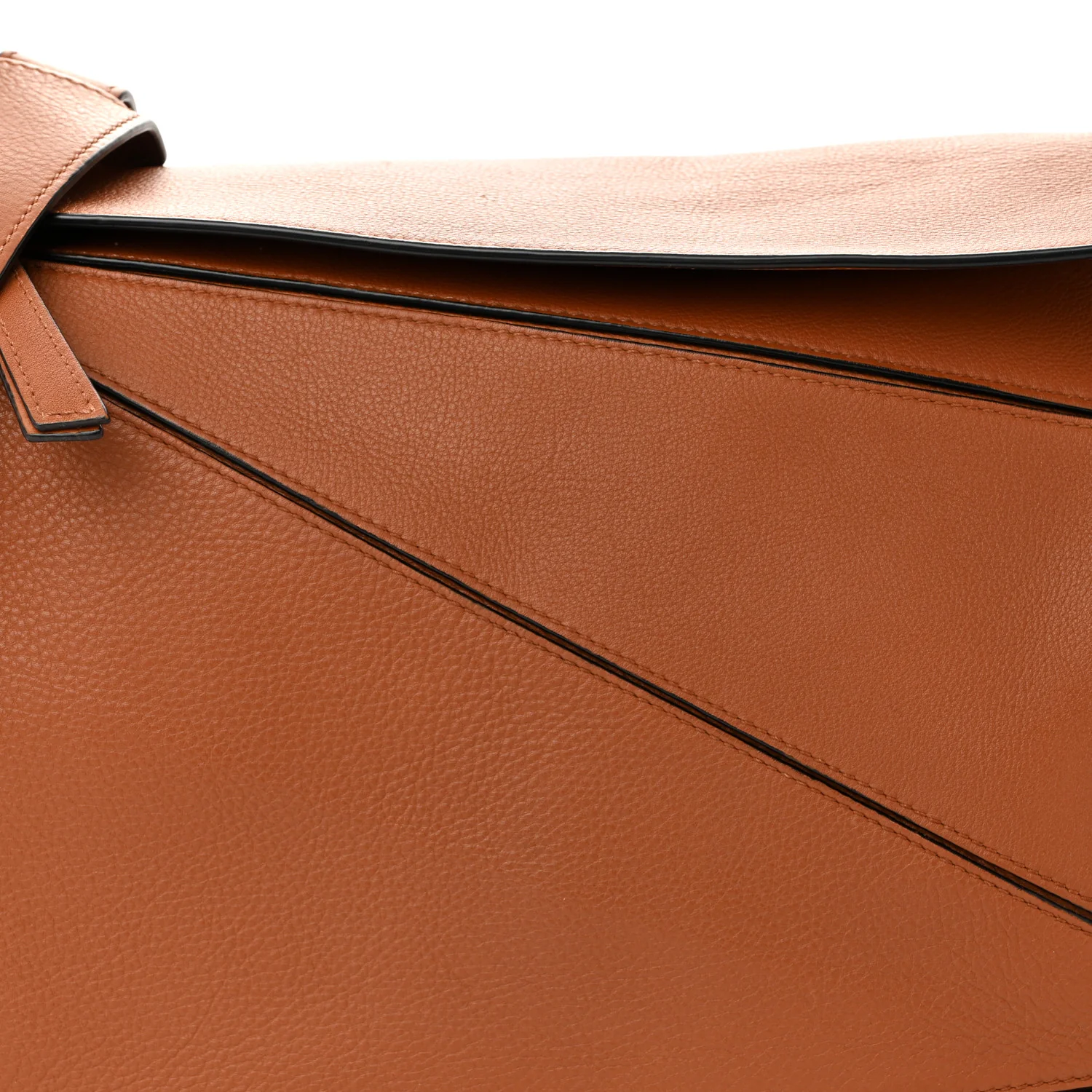 Calfskin Large Puzzle Bag Tan - Top Club
