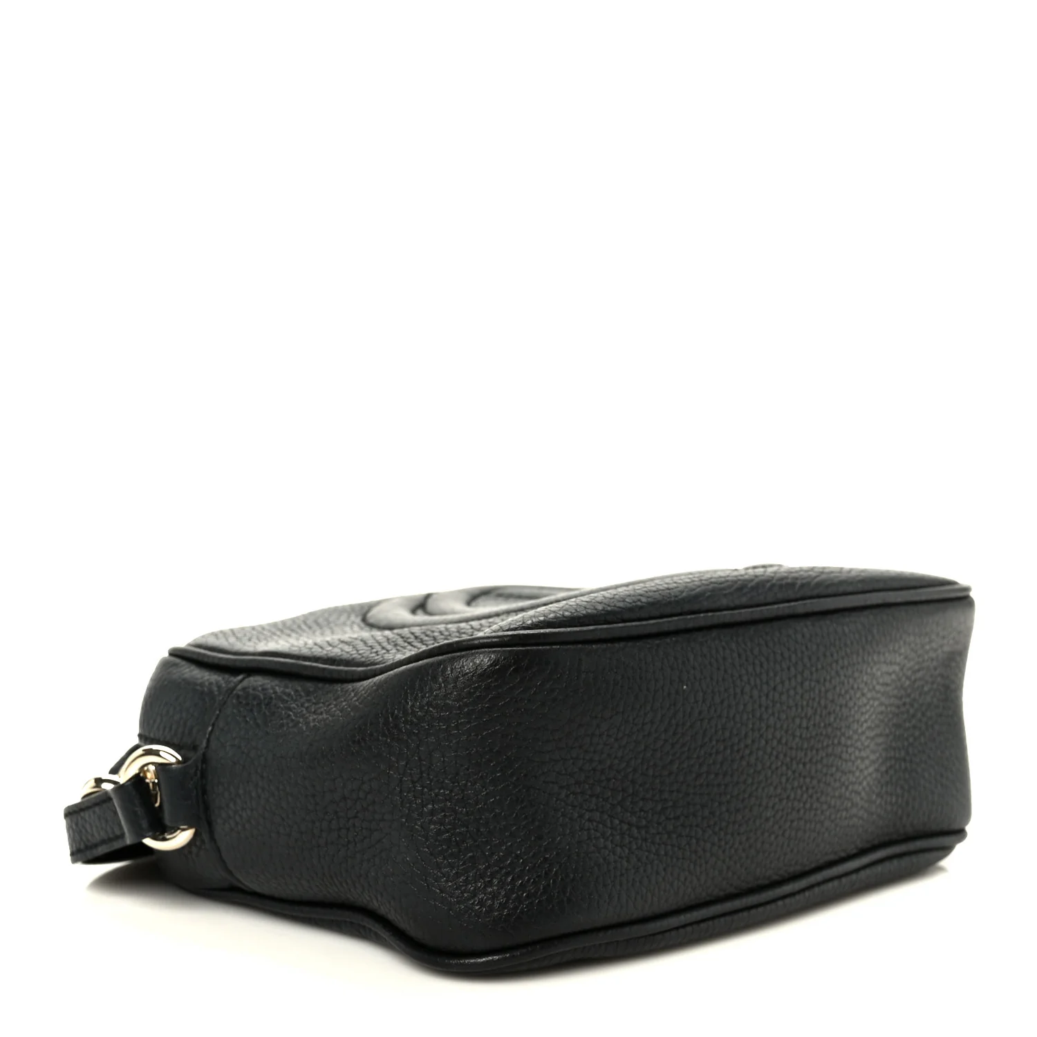 Pebbled Calfskin Small Soho Disco Bag Black - Top Club