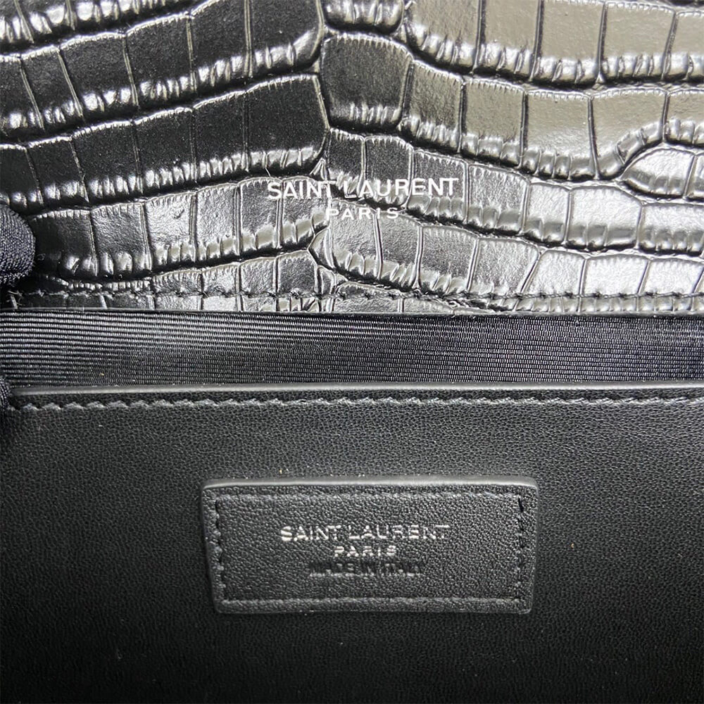 YSL kate medium tassel in crocodile-embossed leather - Top Club