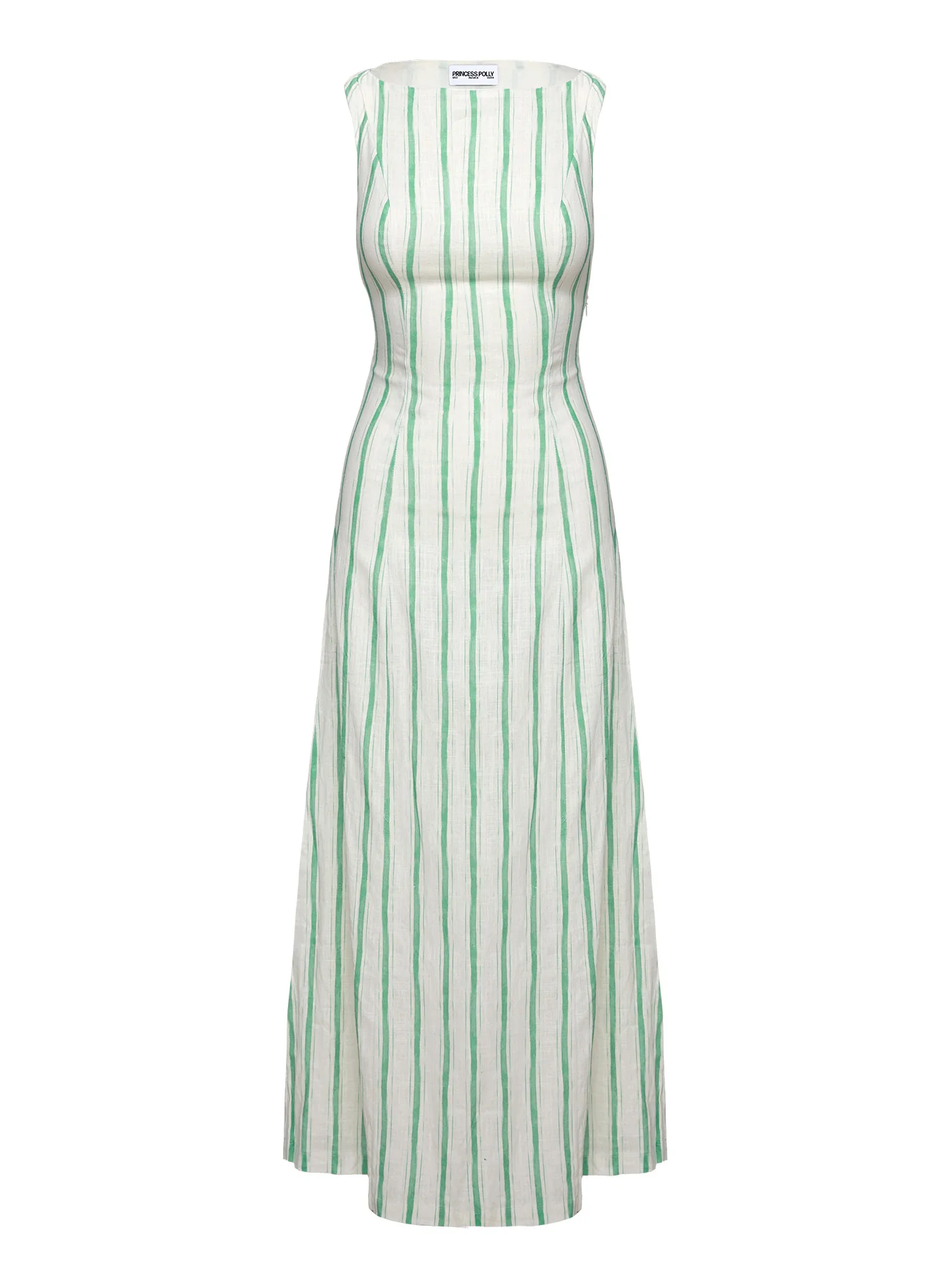 Lewisa Maxi Dress Green Stripe Petite