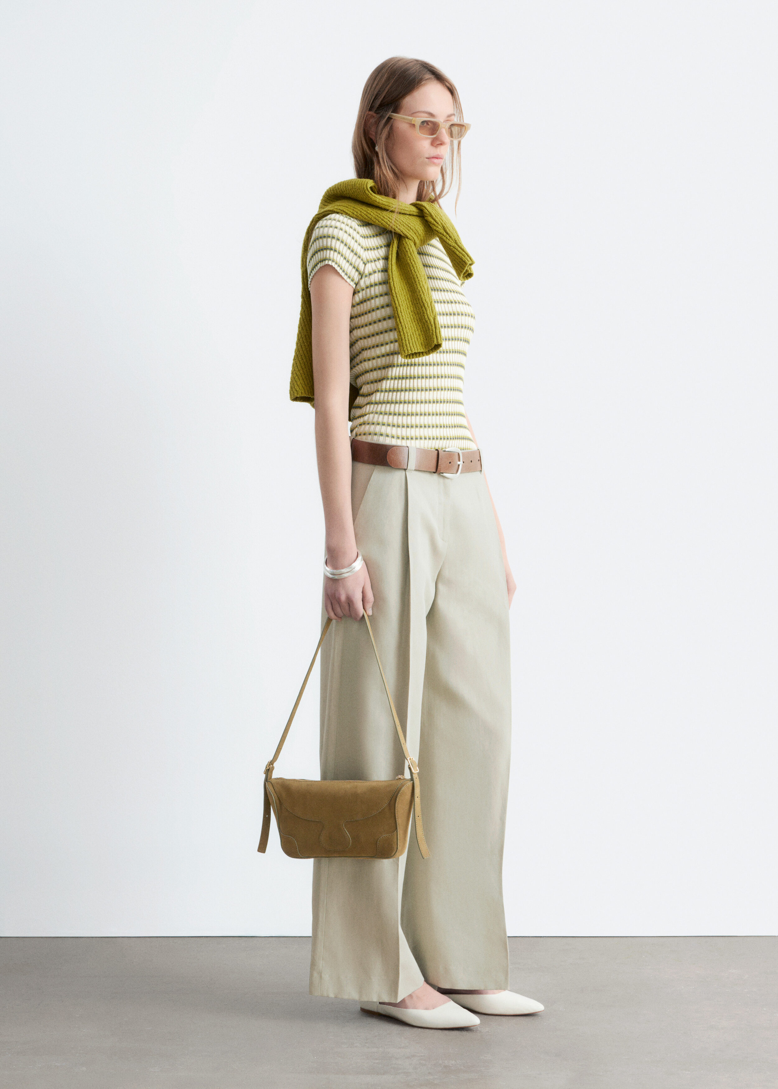 & Other Stories COTTON-LINEN BLEND TROUSERS