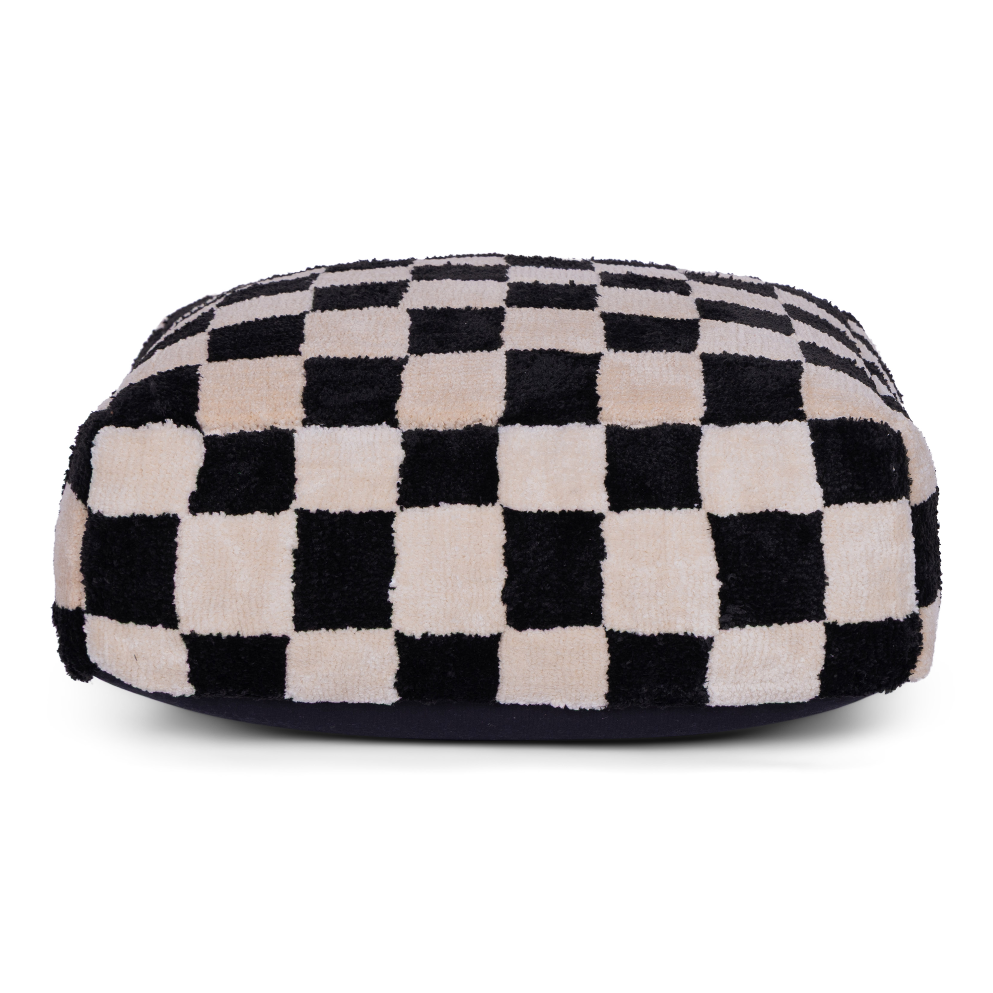 Poef Liam 20 cm black/white
