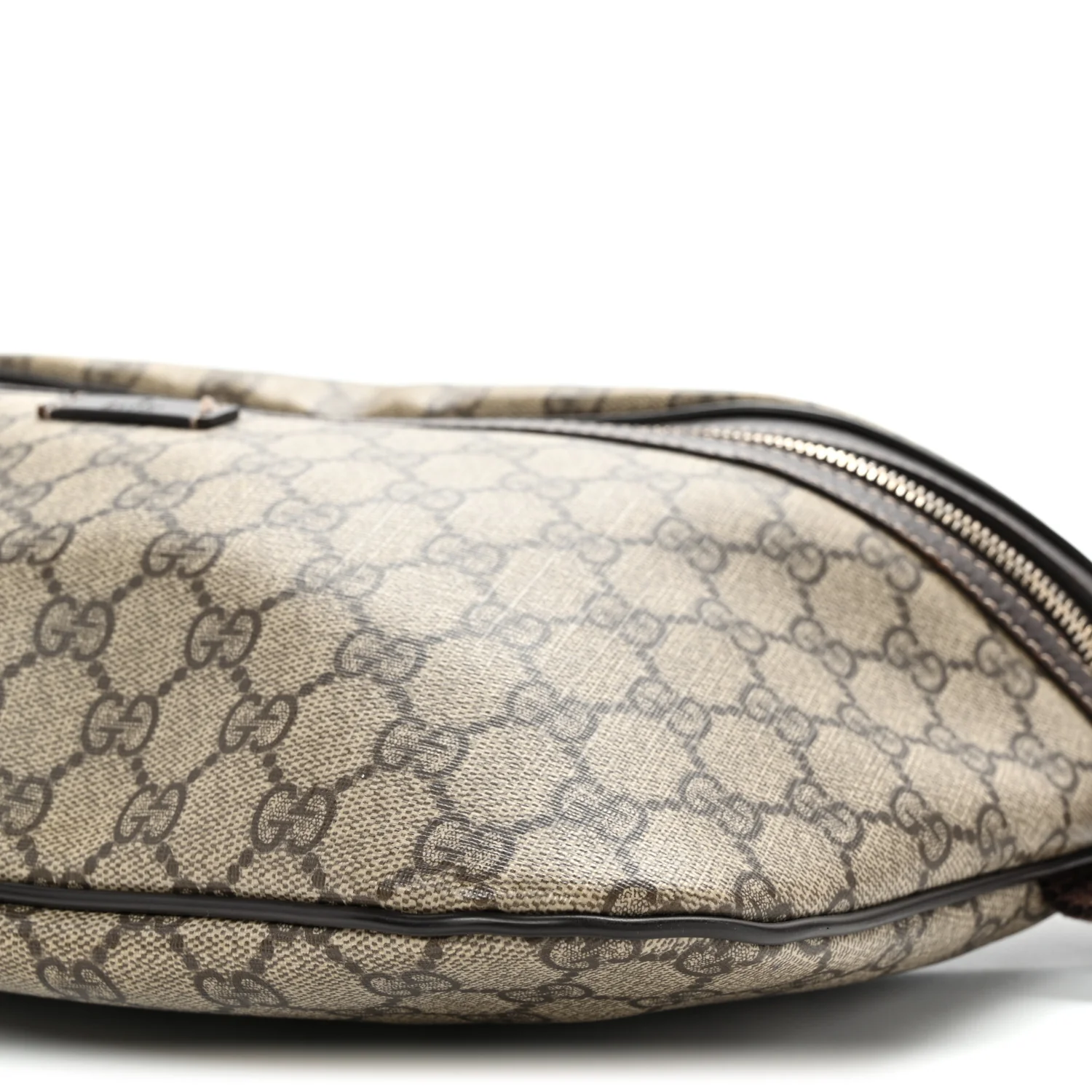 GG Supreme Monogram Belt Bag Dark Brown - Top Club