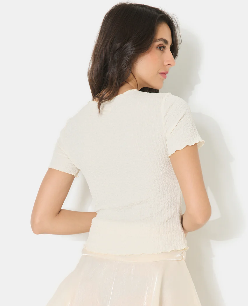 Pimkie T-shirt en tissu bubble reliefé