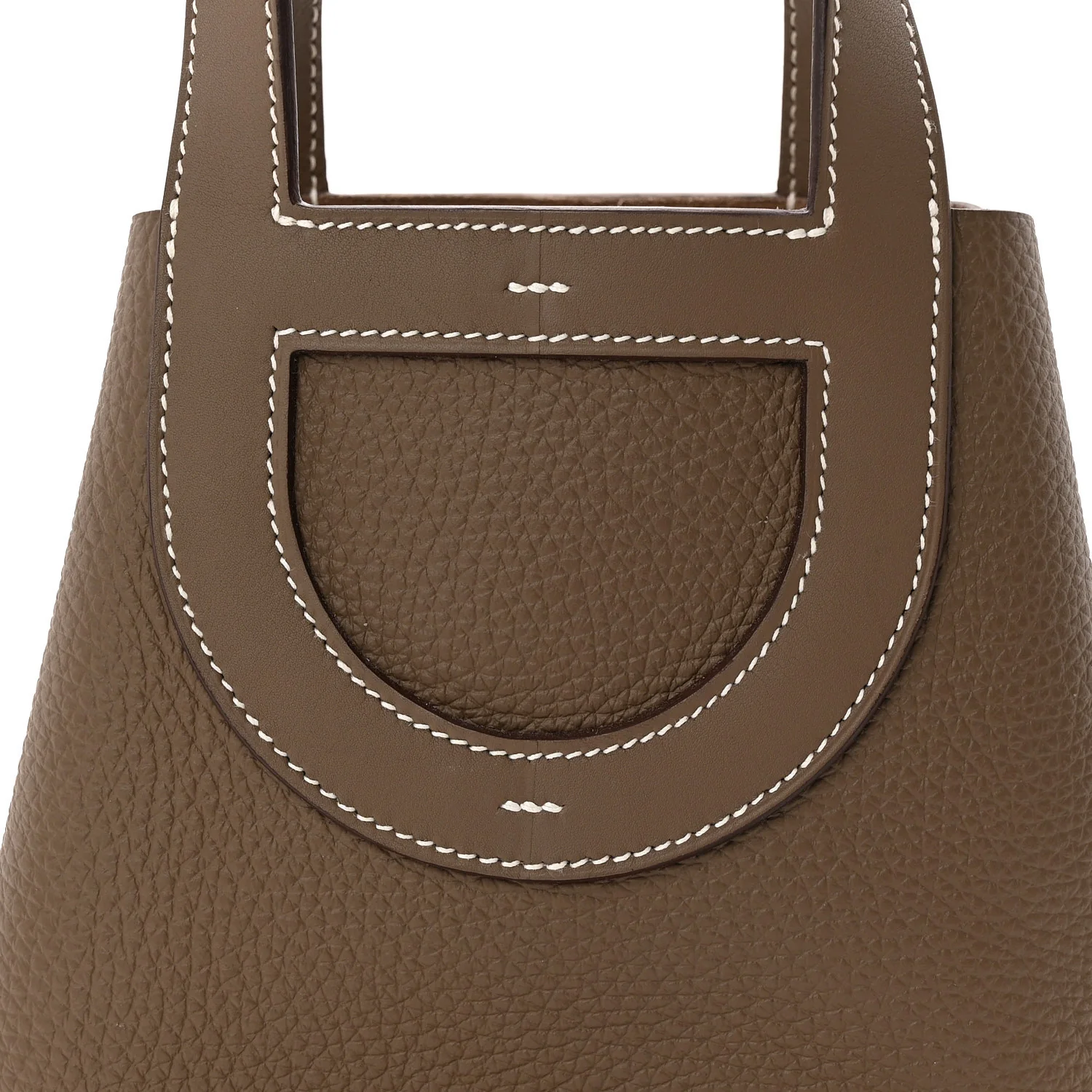 Taurillon Clemence Swift In-The-Loop 18 Bag Etoupe - Top Club