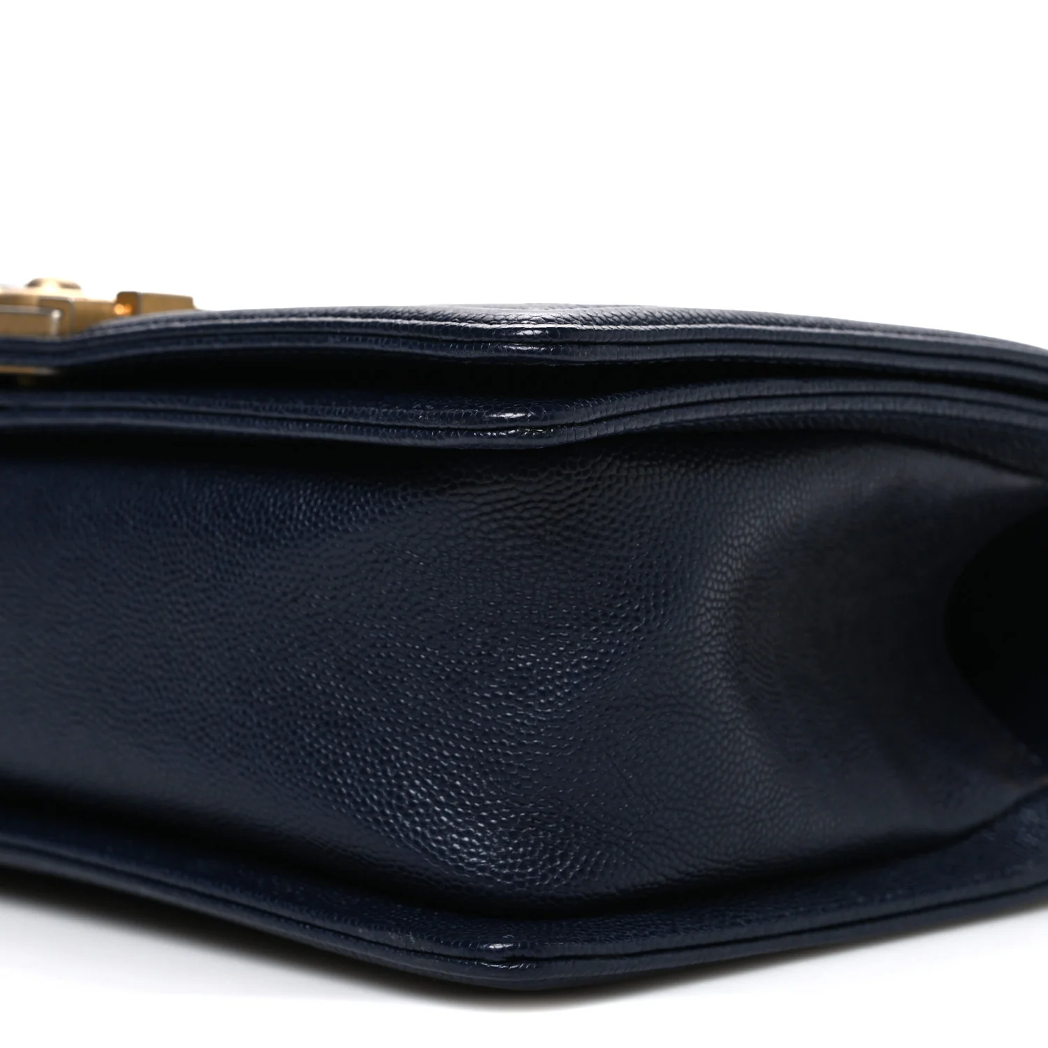 Caviar Quilted Medium Boy Flap Navy - Top Club