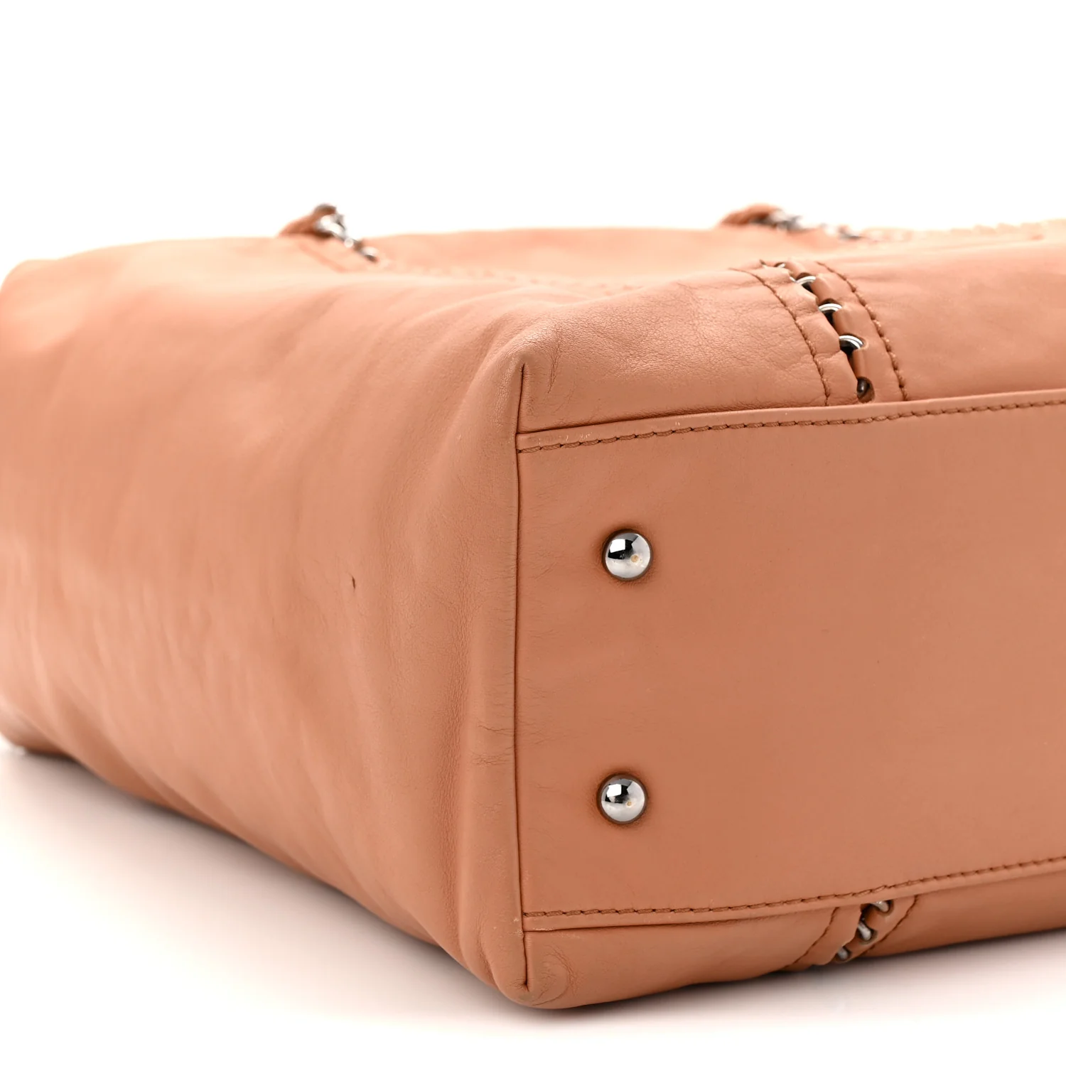 Smooth Calfskin Luxe Ligne Tote Dark Beige - Top Club