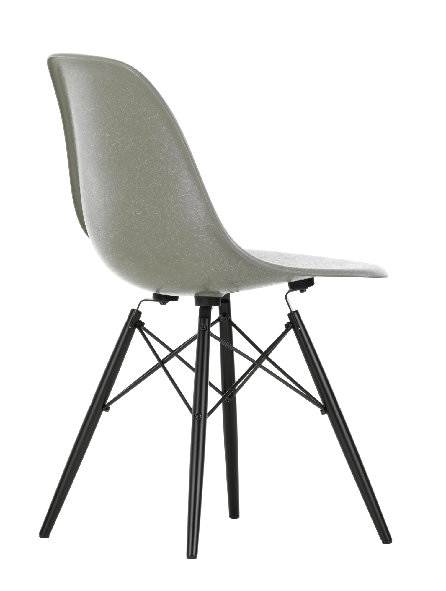 Eetkamerstoel DSW Fiber basic dark onderstel umber
