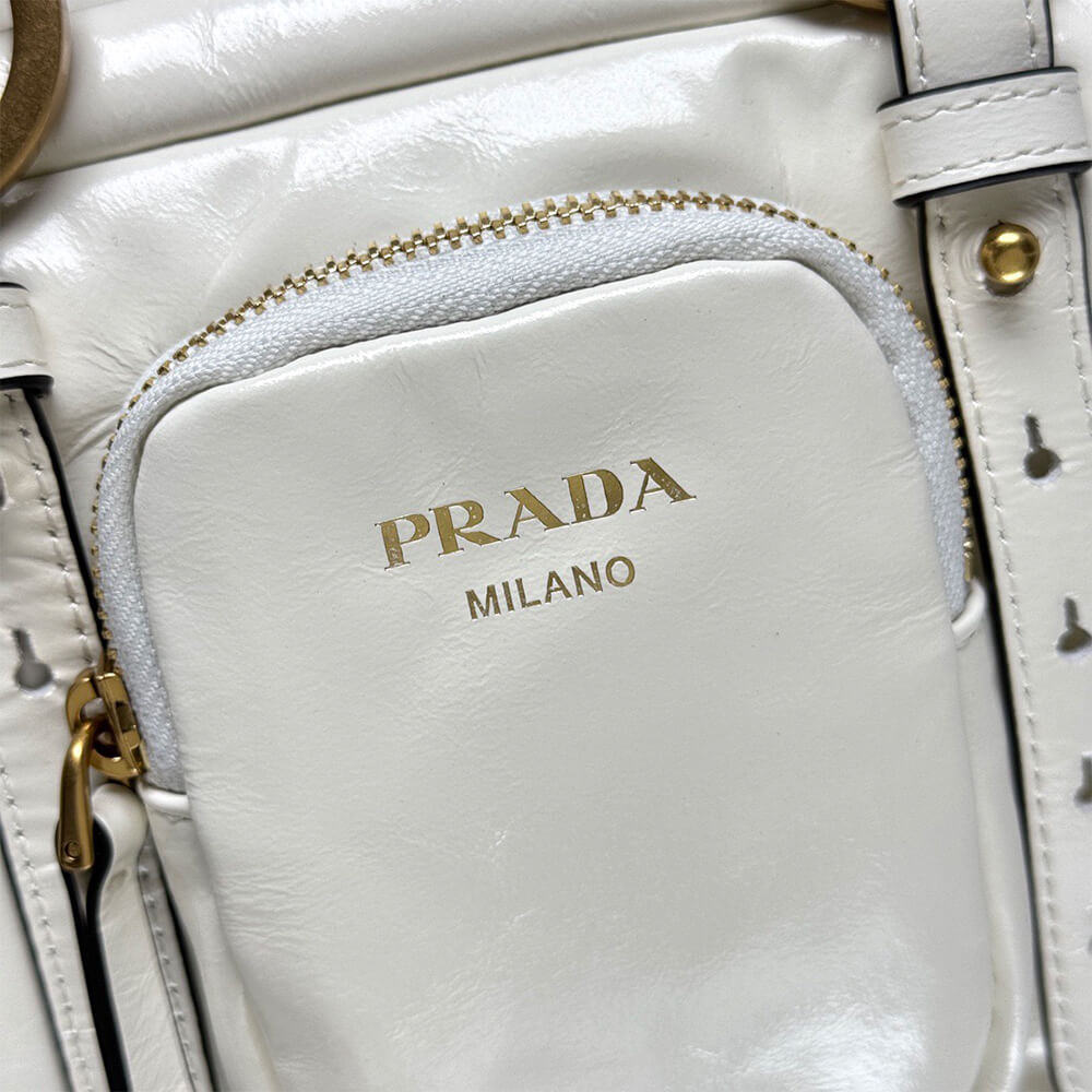 Prada Dangle medium leather top-handle bag(HIGH-END GRADE) - Top Club