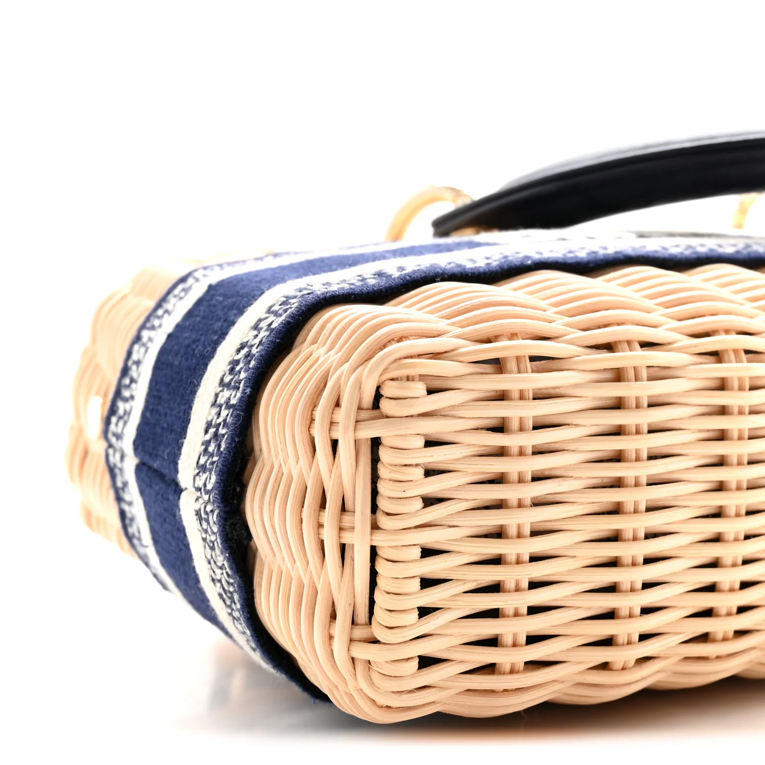 Wicker Oblique Dioriviera Medium Lady D-Joy Bag Blue - Top Club