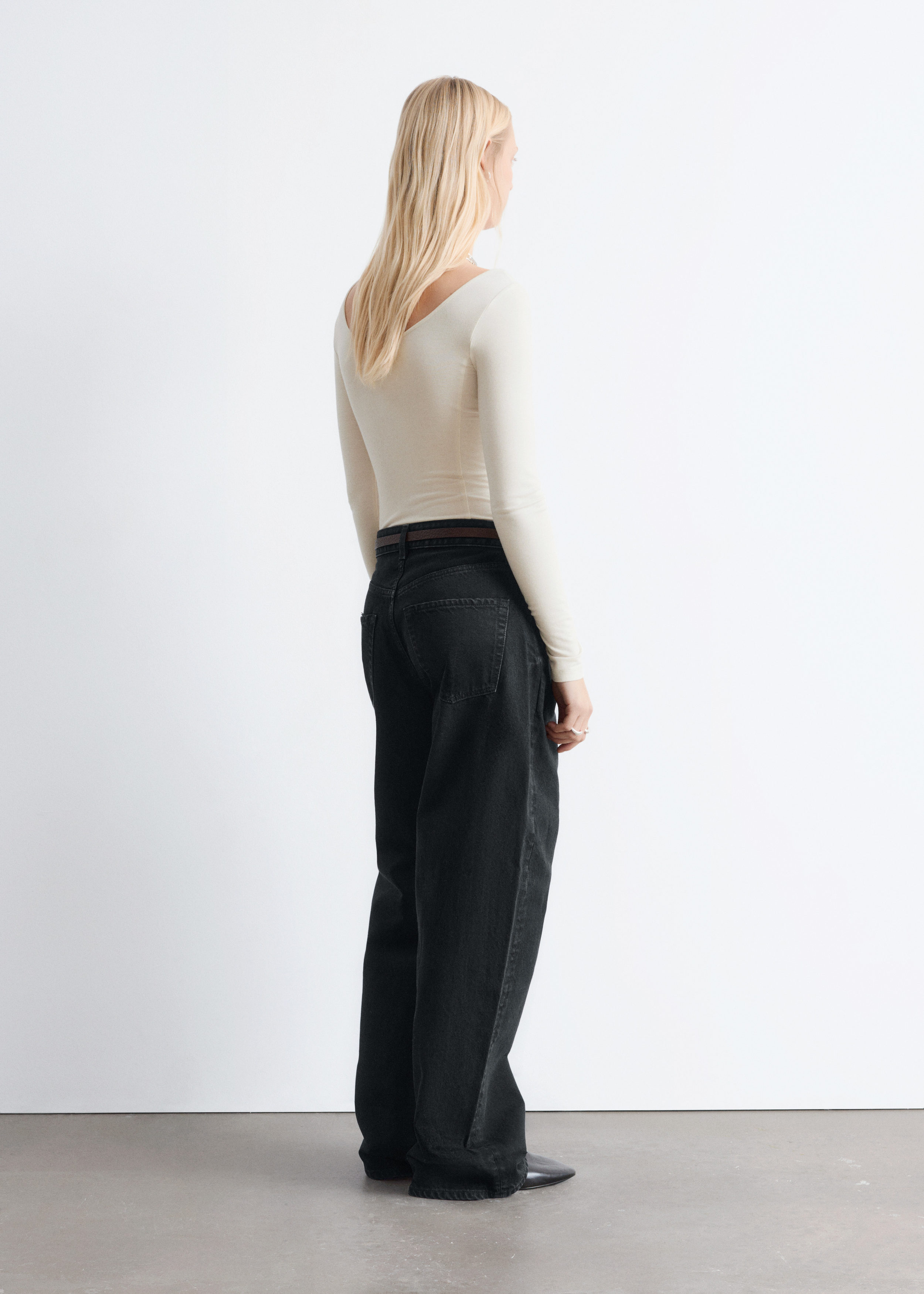 & Other Stories SCOOP-NECK BODYSUIT