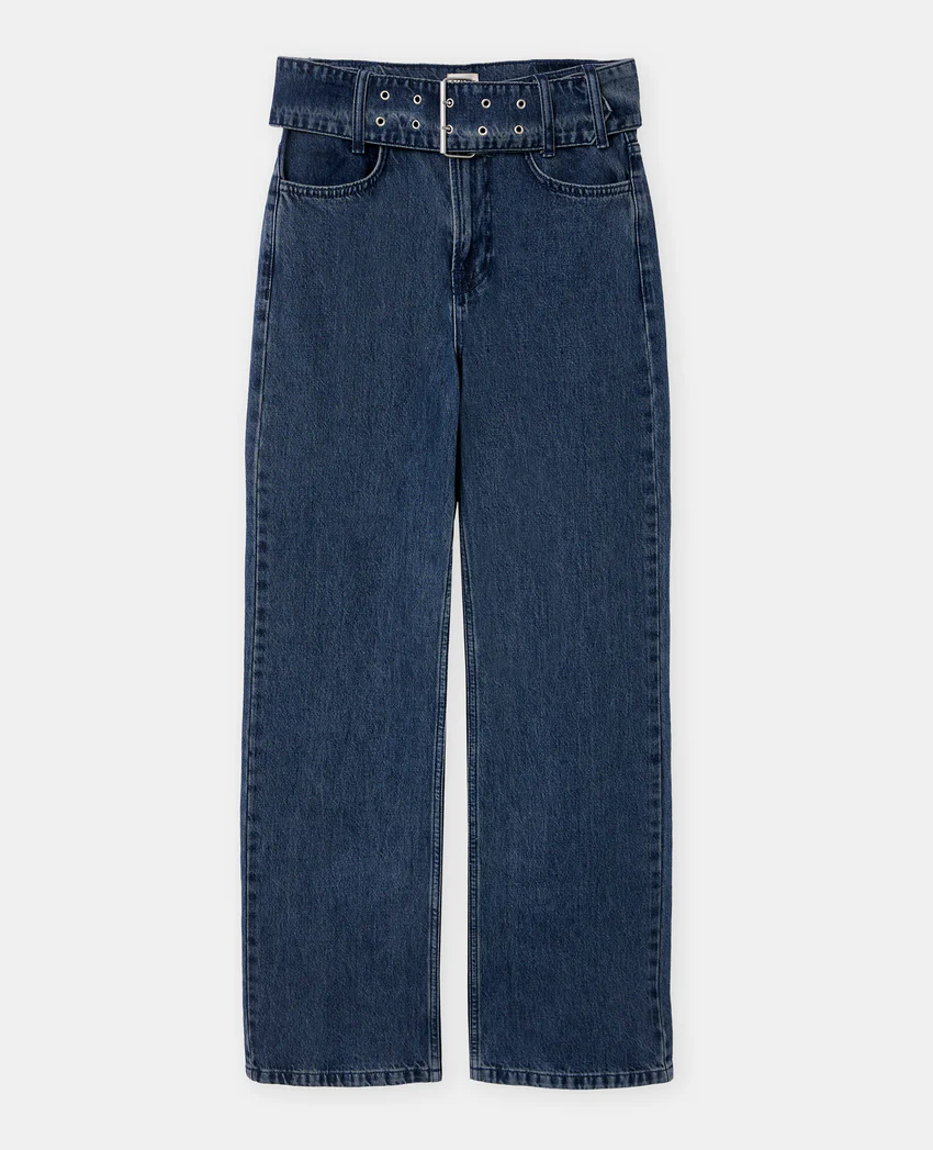 Pimkie Jean straight taille haute avec ceinture
