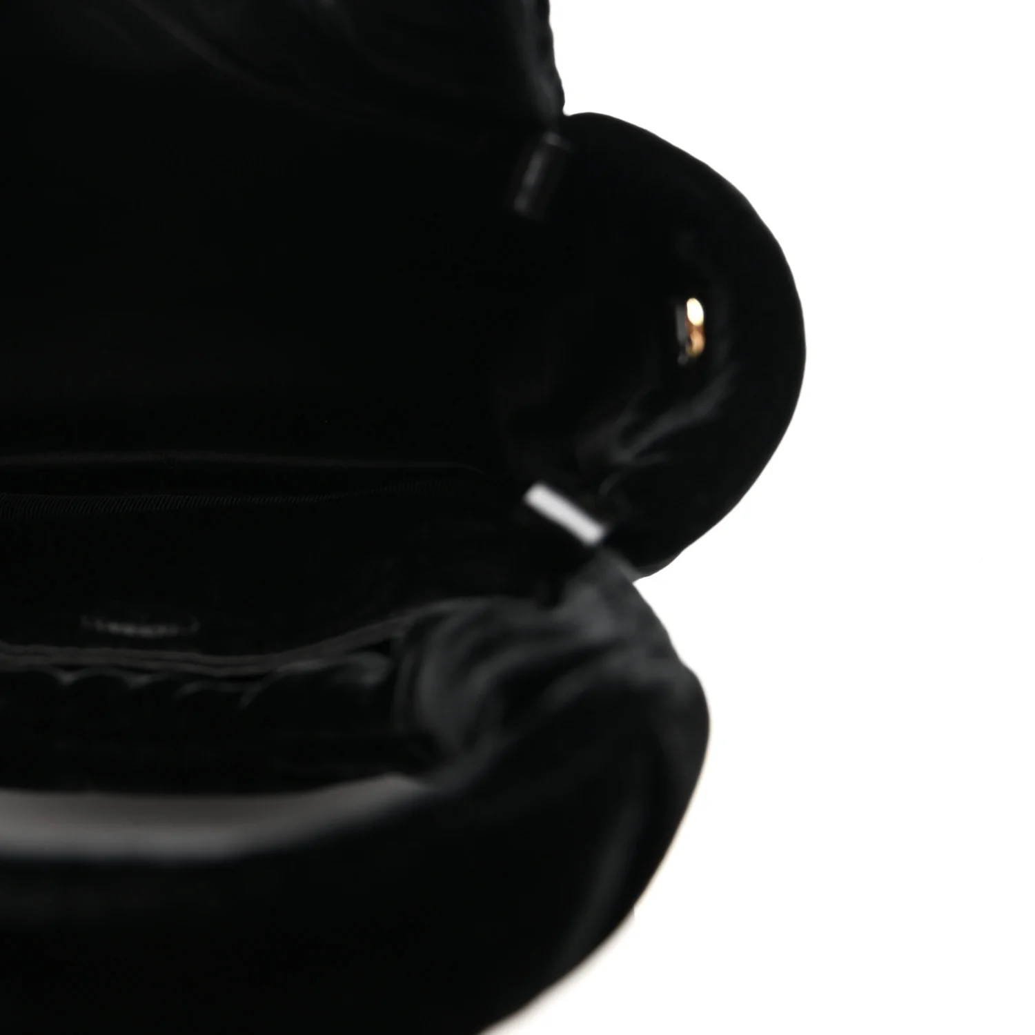 Padded Velvet Mini Bag Black - Top Club