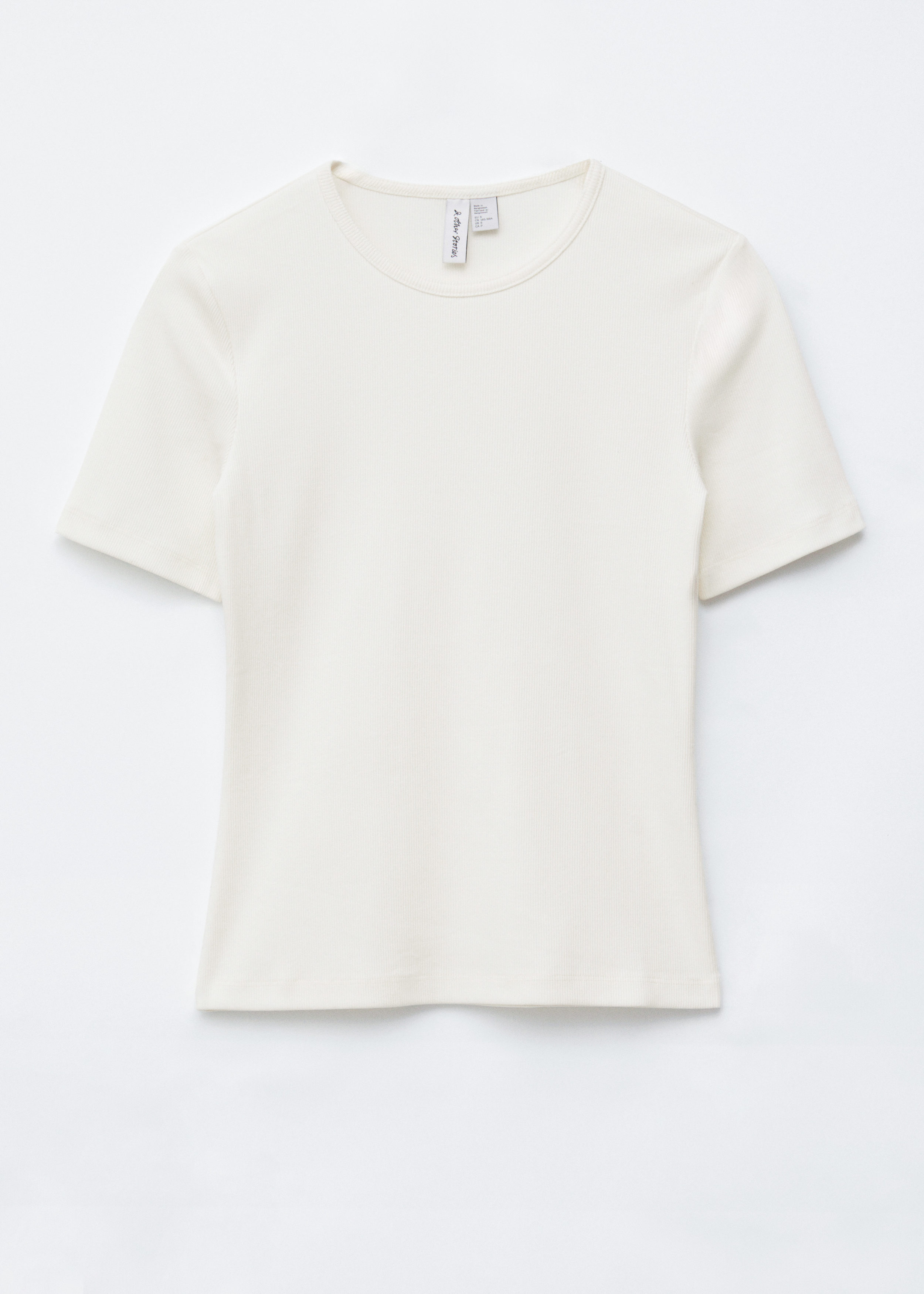 & Other Stories RIBBED T-SHIRT
