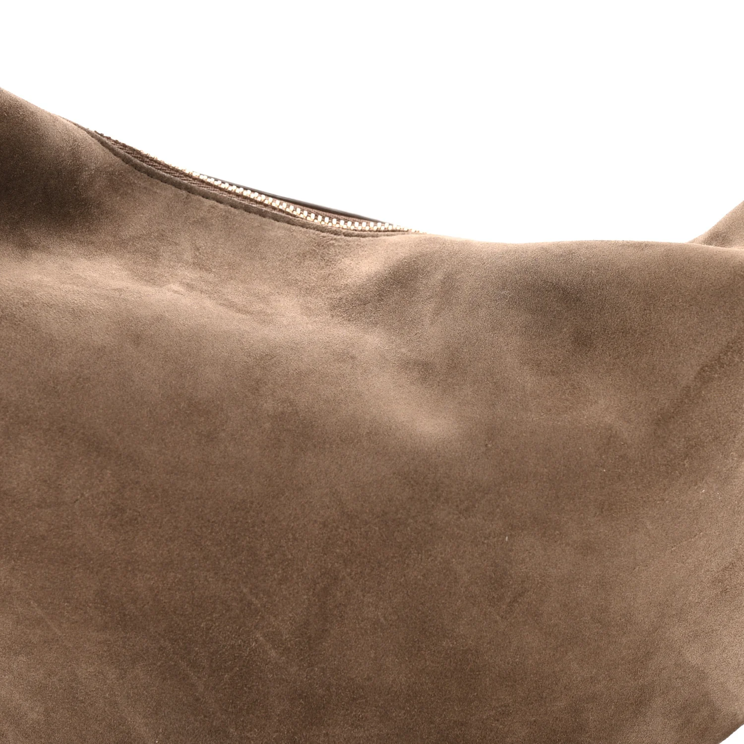 Suede Calfskin Medium Olivia Hobo Toffee - Top Club