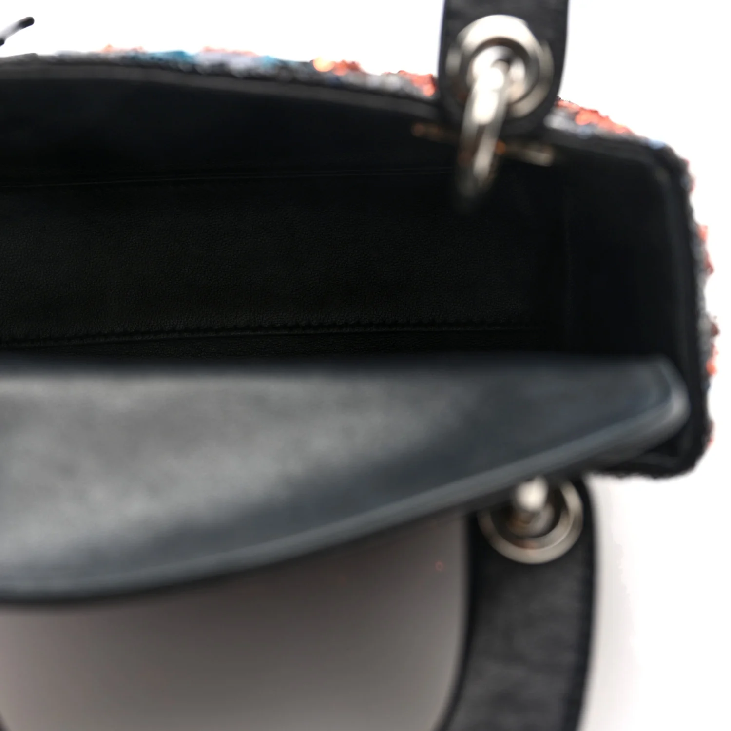 Sequin Lambskin Esprit Tokyo Mini Lady Dior Blue Multicolor - Top Club