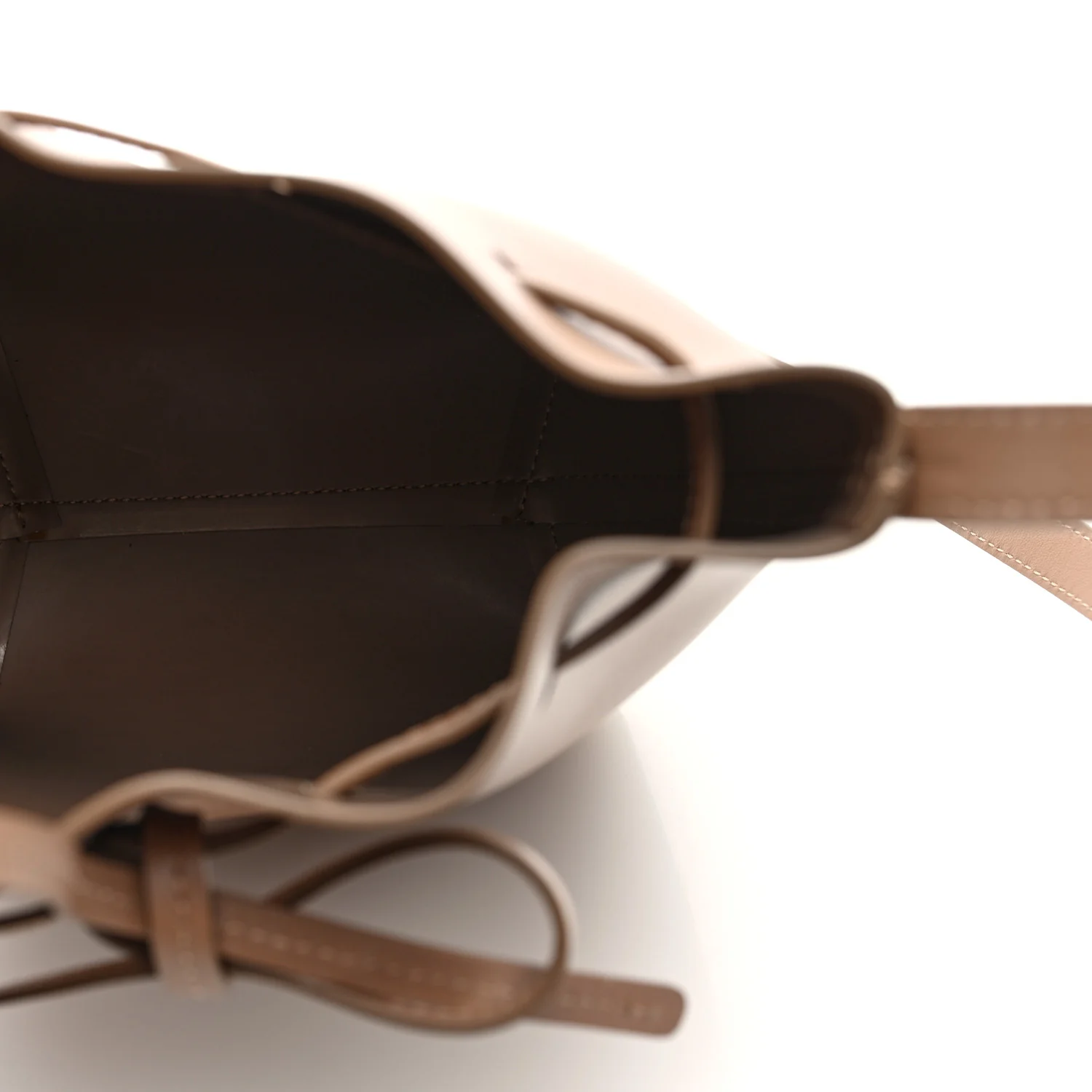 Calfskin Mini Mini Bucket Bag Biscotto - Top Club