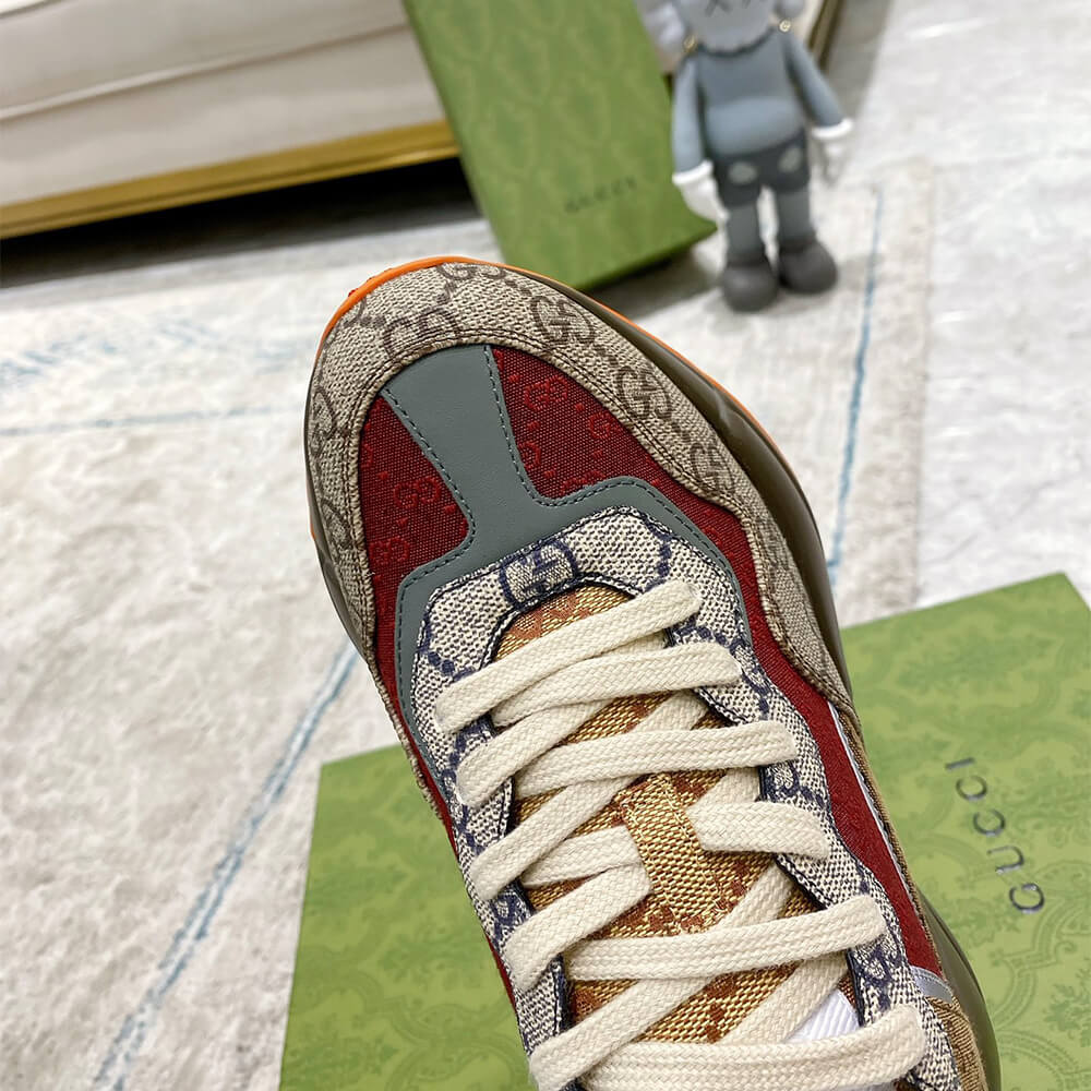 Gucci Multicolor GG Supreme Rhyton Sneaker - Top Club