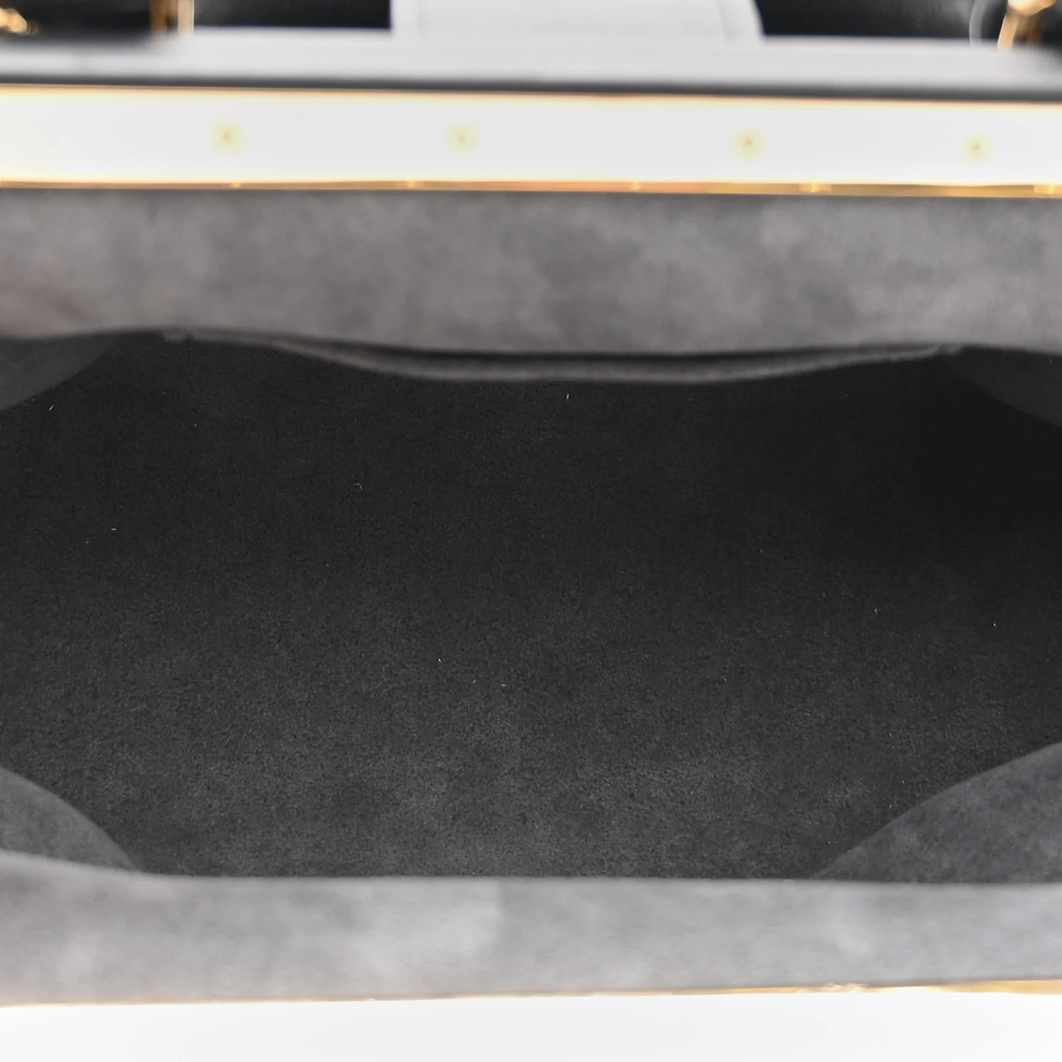 Calfskin Nanogram Embossed Clutch Black - Top Club