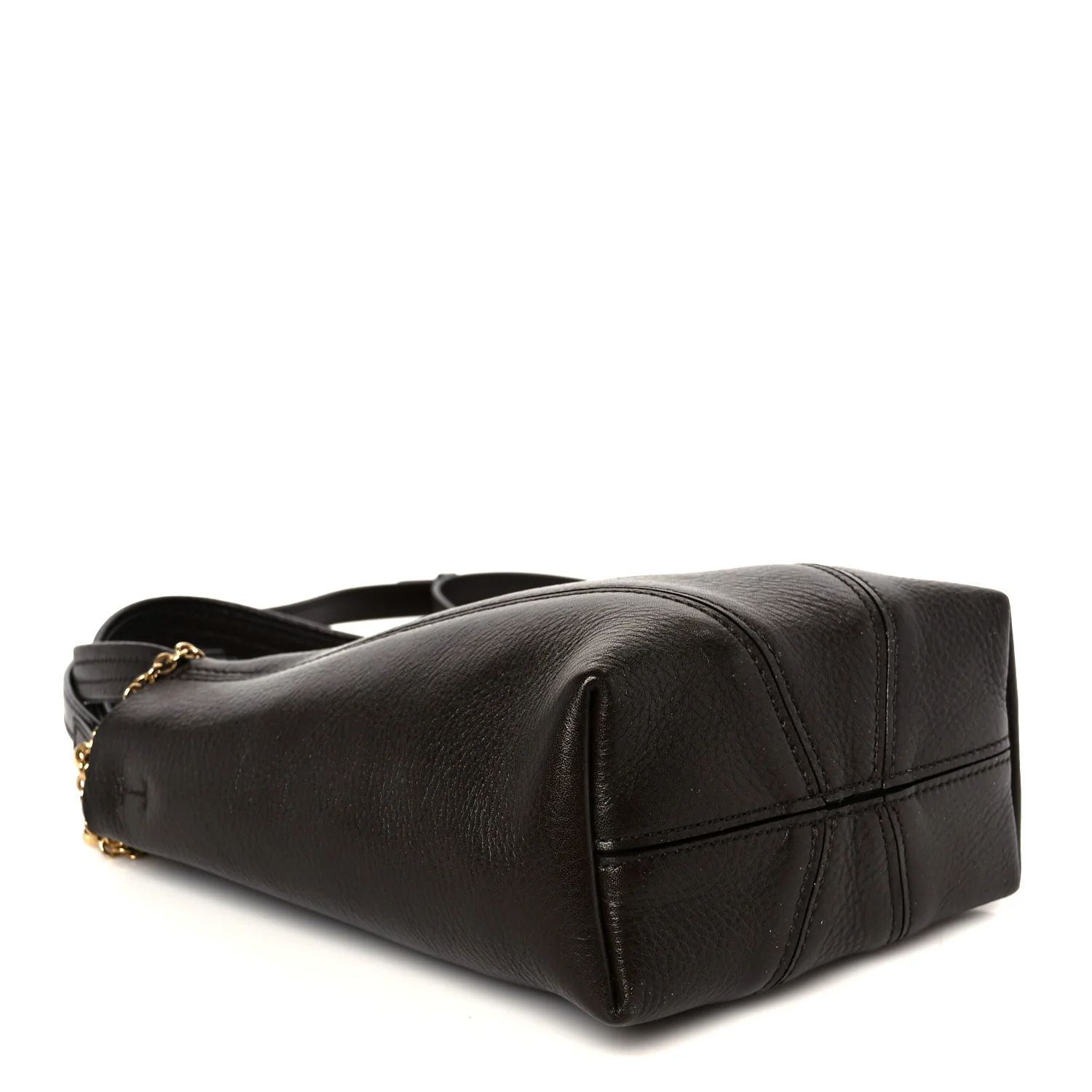 Grained Calfskin Small Spin Tote Kohl Brown - Top Club