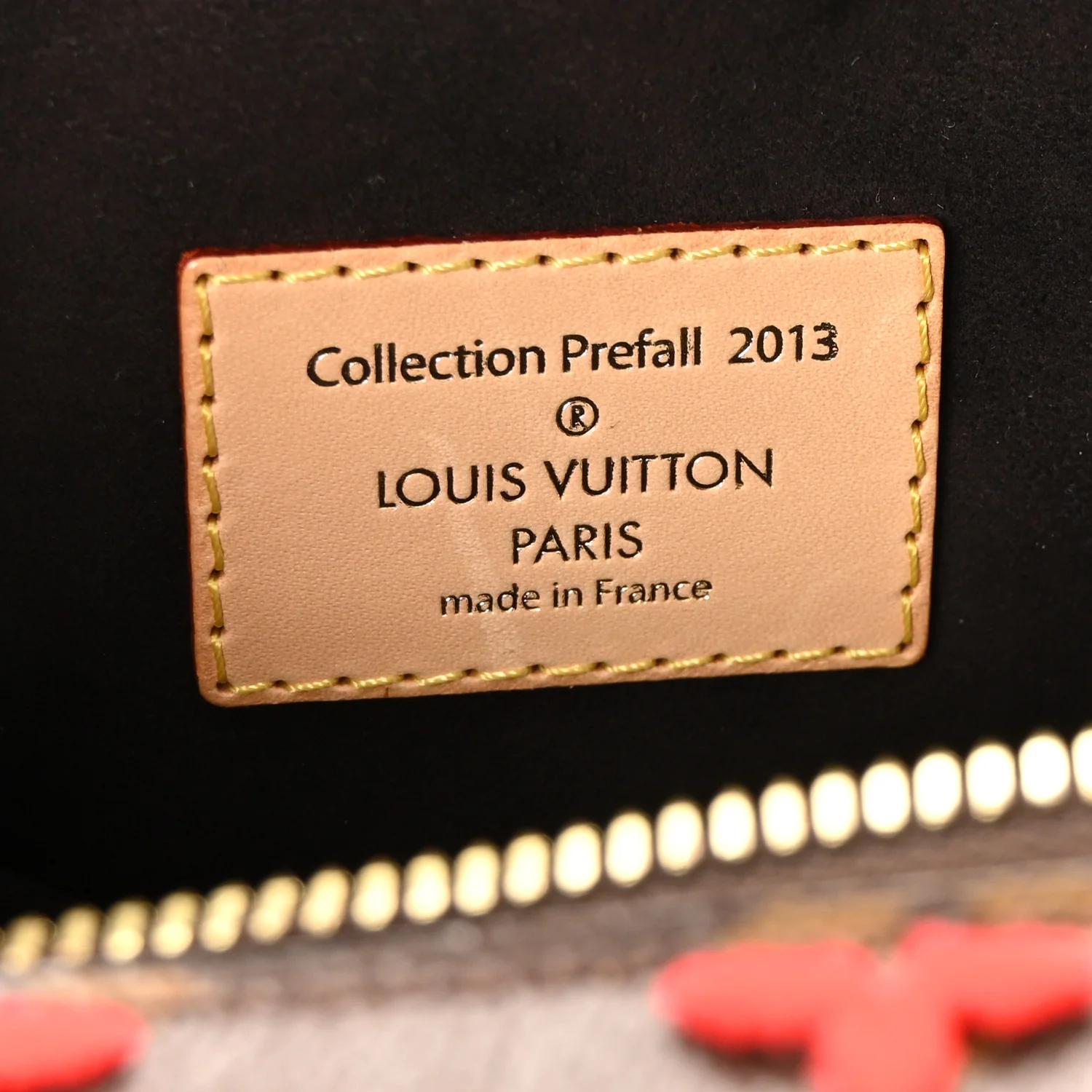 Monogram Tuffetage Deauville Cube Red - Top Club