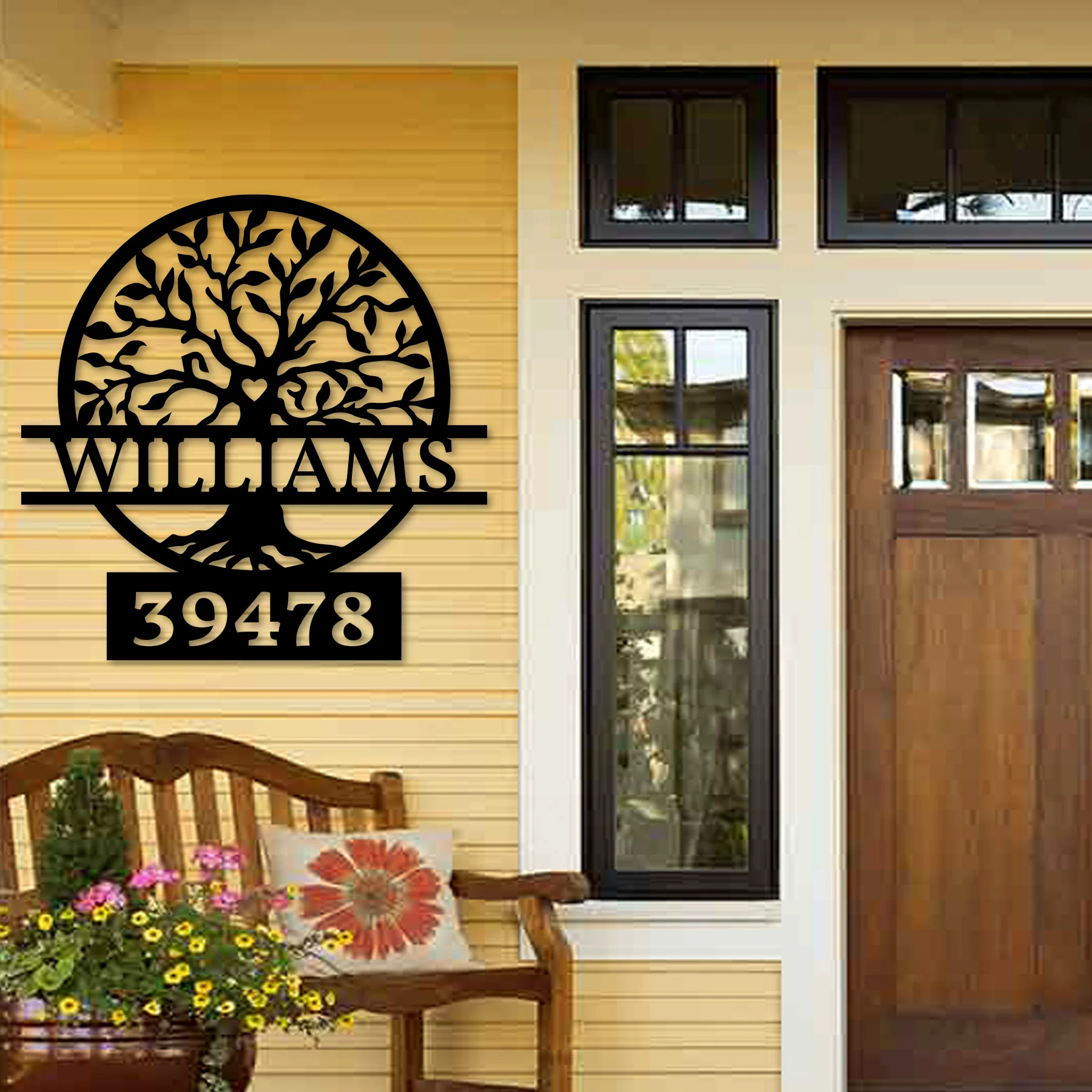 Custom Tree Of Life Address Sign - Alvarez Pro Painting LLC