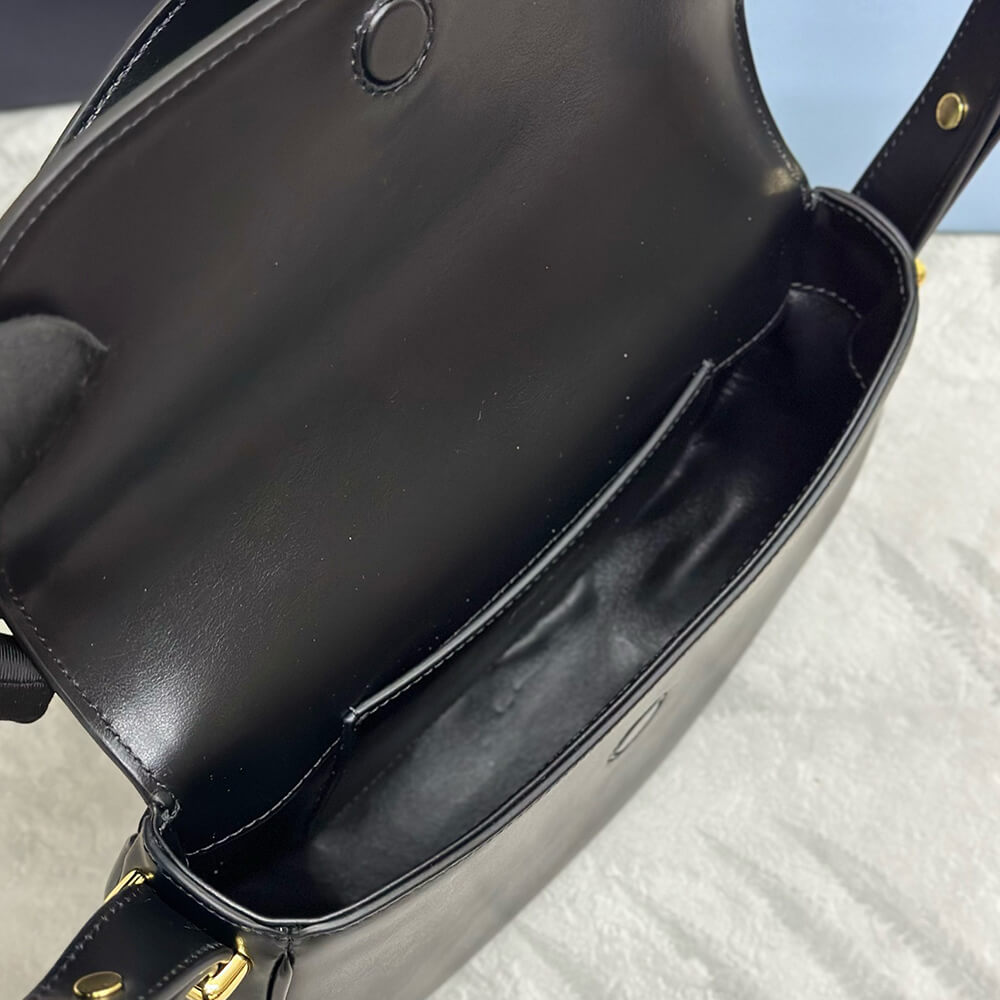 Prada Arque leather shoulder bag with flap - Top Club