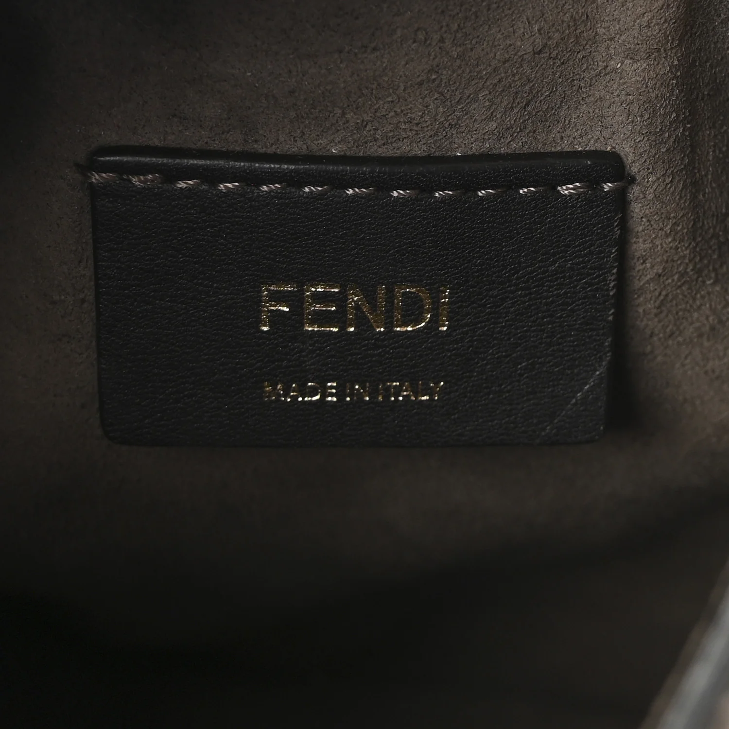 Vitello Liberty F is Fendi Bi-Color FF 1974 Embossed Mini Mon Tresor Bucket Bag Maya Black - Top Club