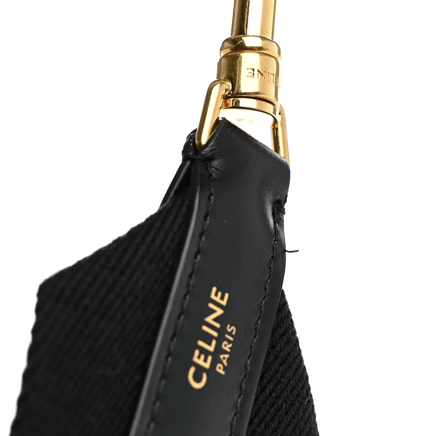 Jacquard Wool Logo Short Strap Black Beige - Top Club